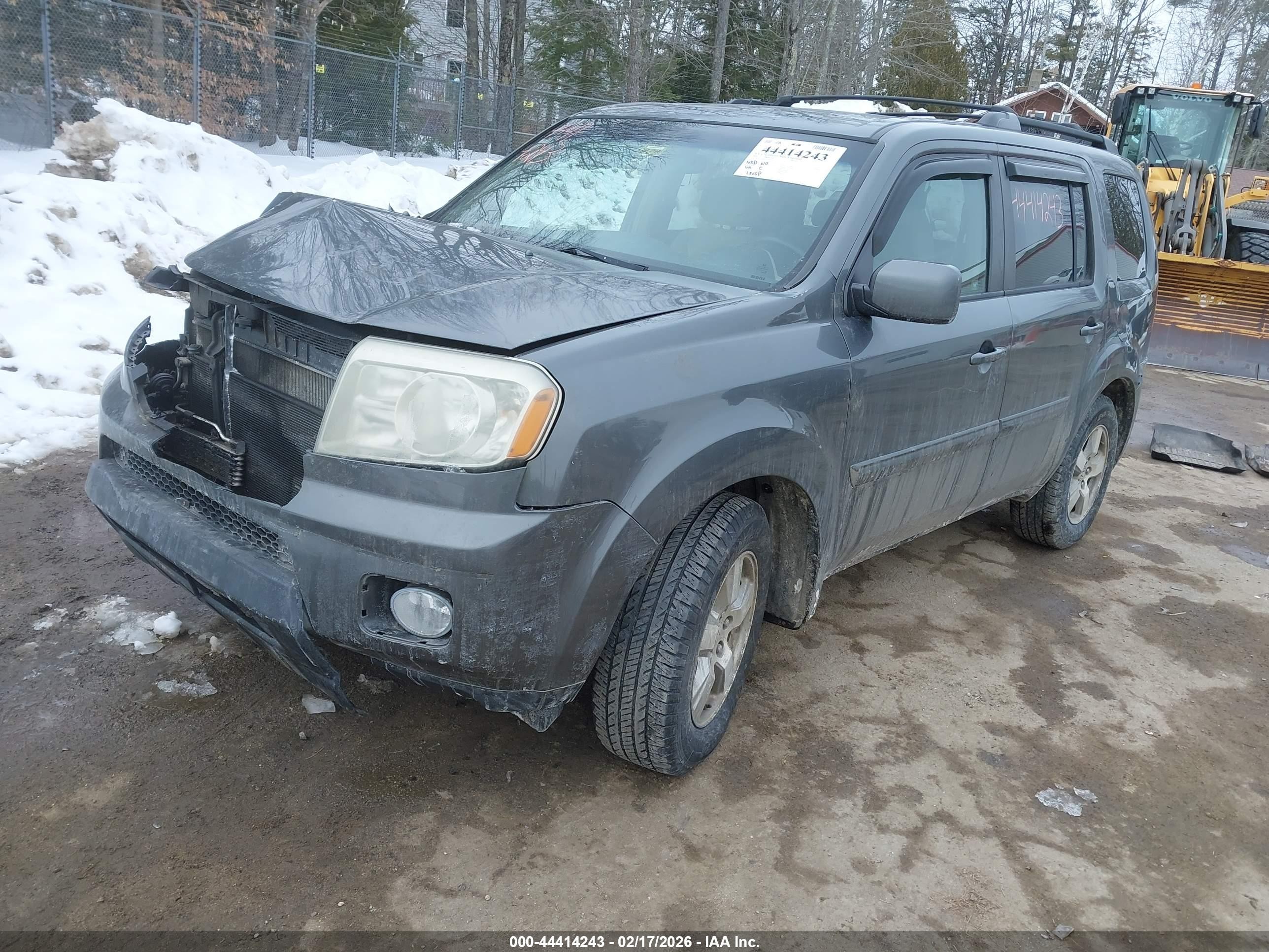 2009 Honda Pilot Ex Gray vin: 5FNYF484X9B004572