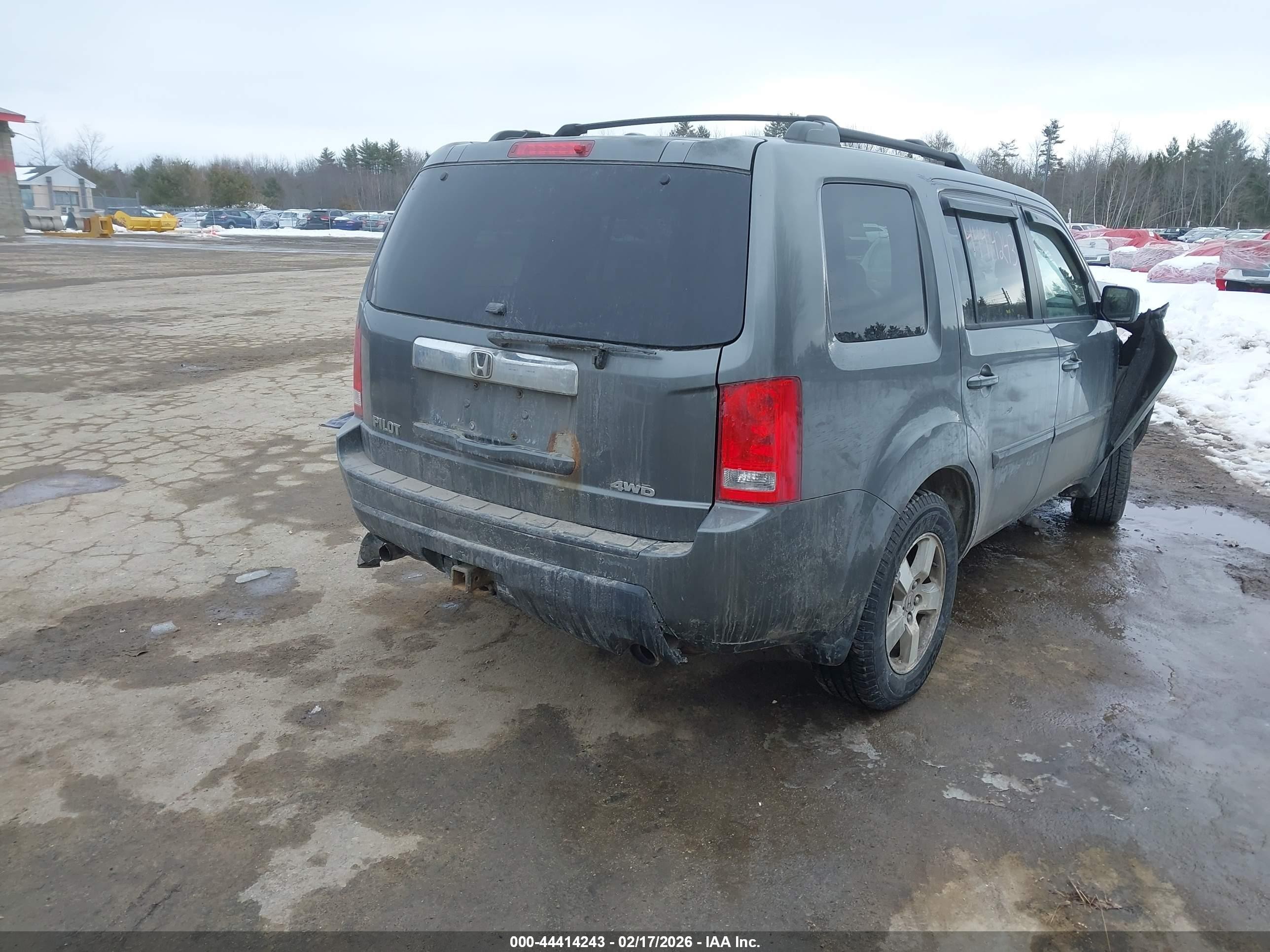 2009 Honda Pilot Ex Gray vin: 5FNYF484X9B004572