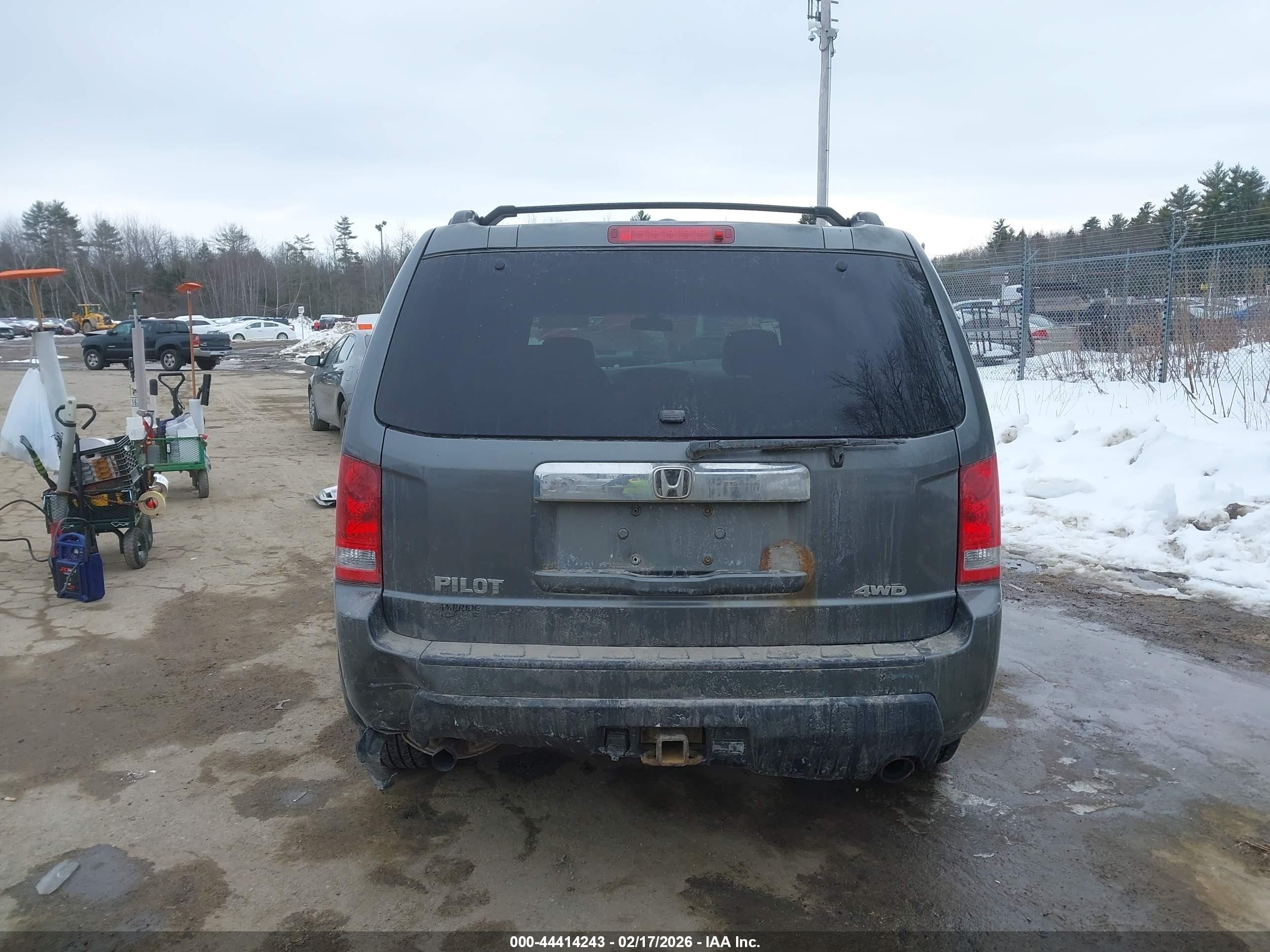 2009 Honda Pilot Ex Gray vin: 5FNYF484X9B004572