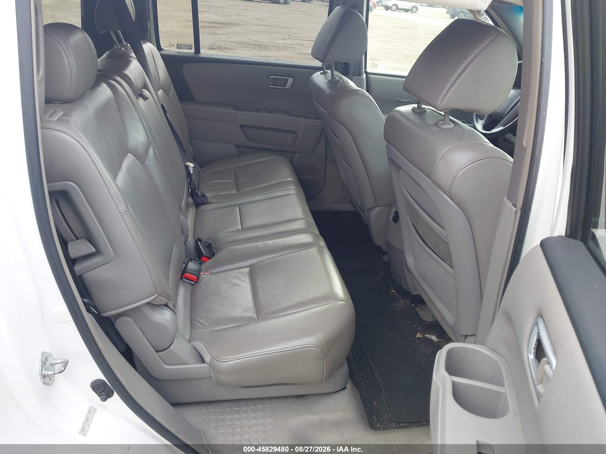 2009 Honda Pilot Ex-l Белый vin: 5FNYF48509B011829