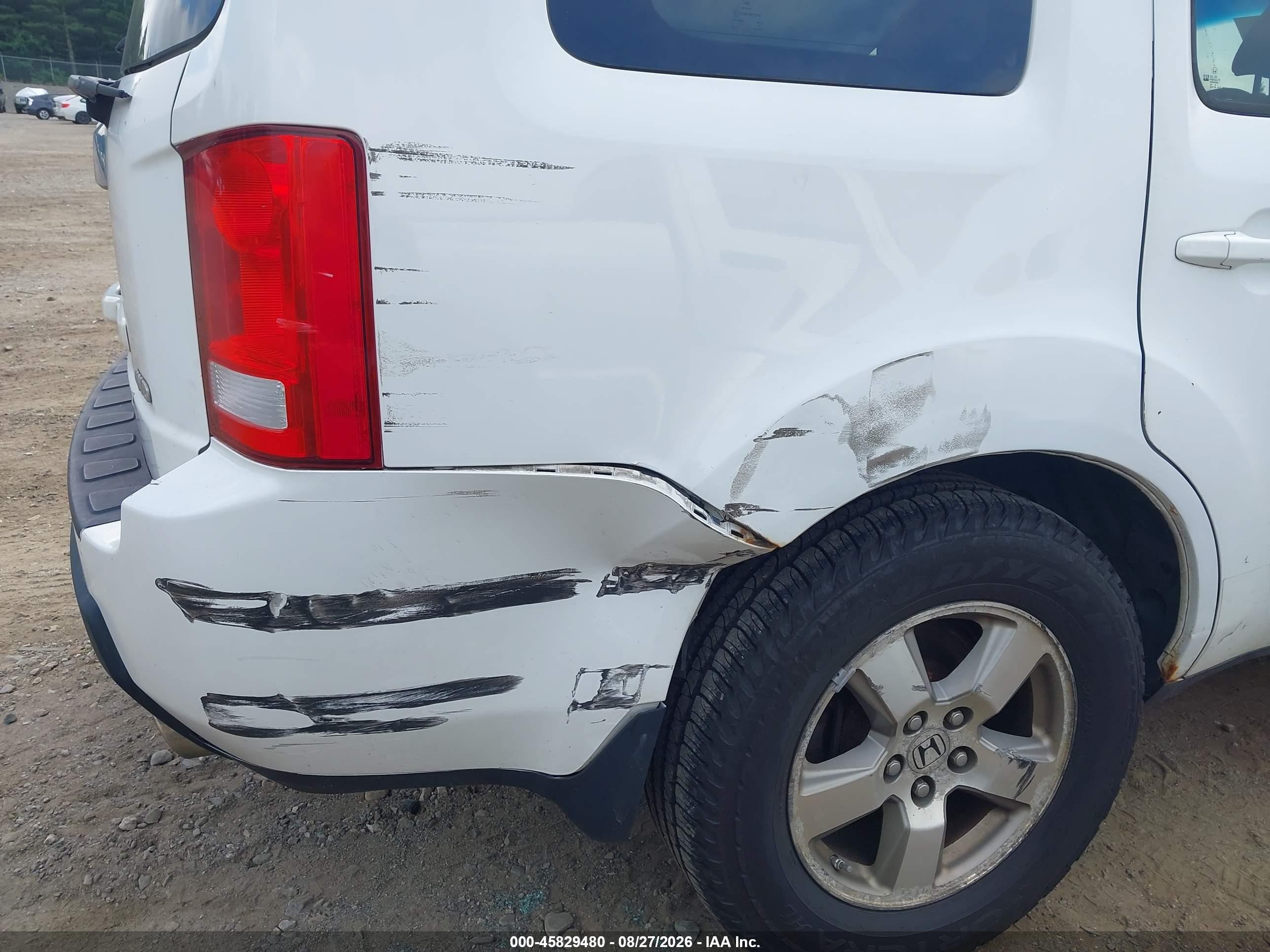 2009 Honda Pilot Ex-l Белый vin: 5FNYF48509B011829