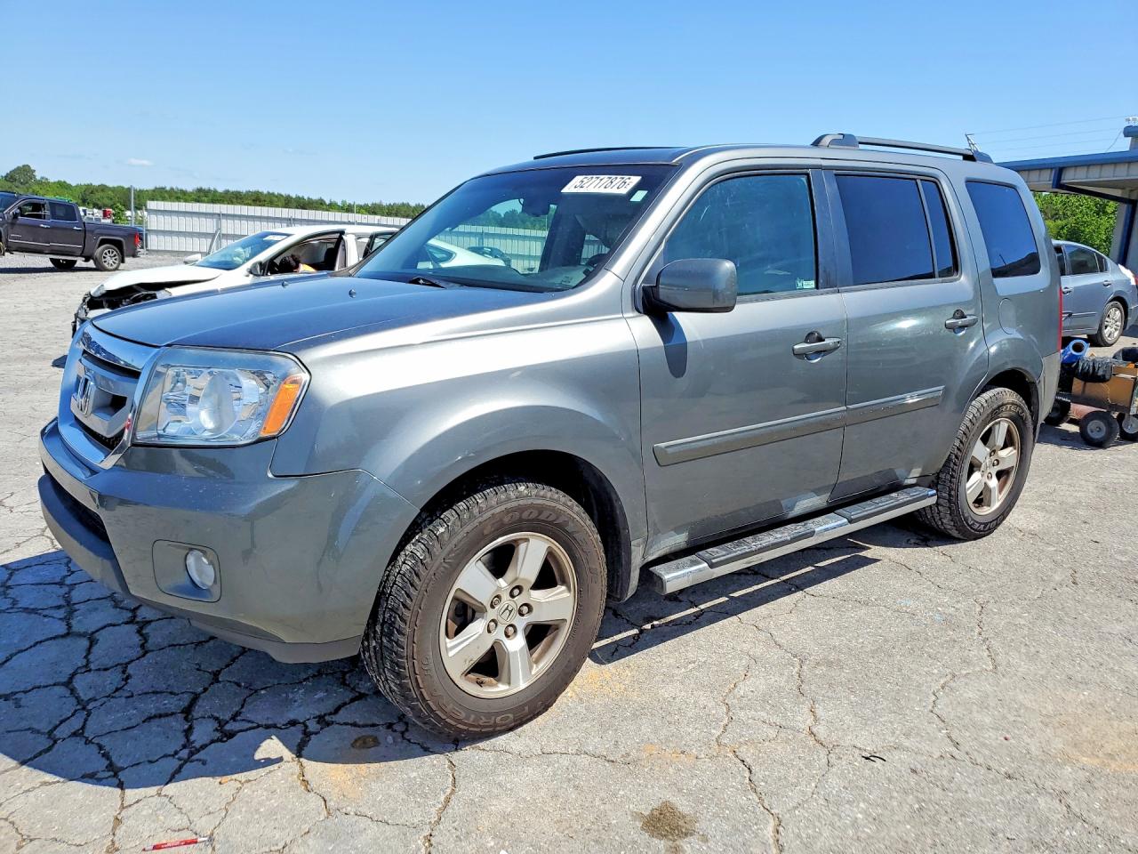 2009 Honda Pilot Exl Gray vin: 5FNYF48509B023947
