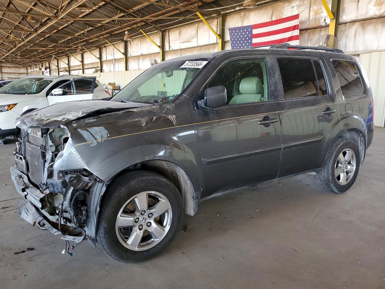2009 Honda Pilot Exl Gray vin: 5FNYF48519B021270