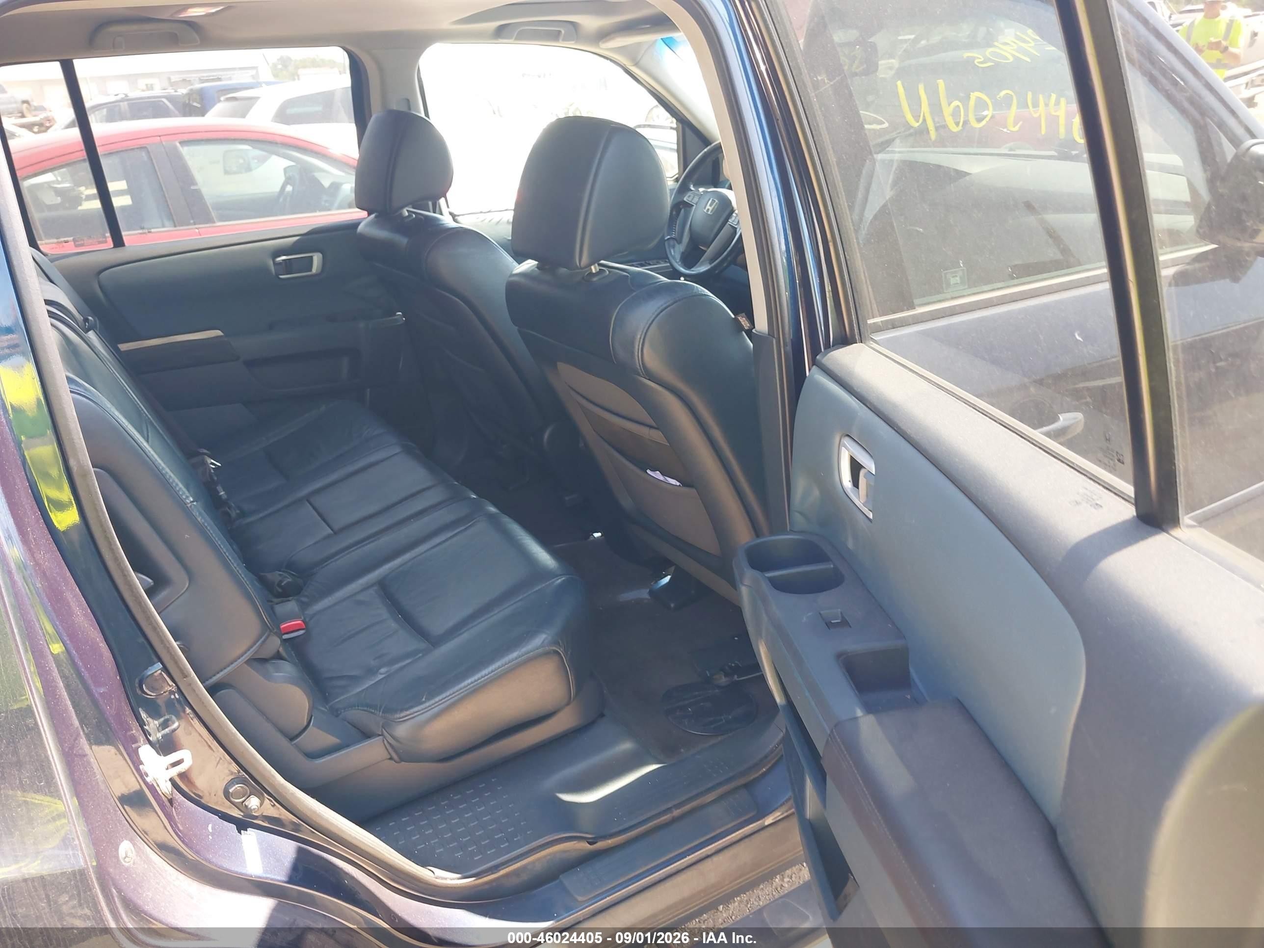 2009 Honda Pilot Ex-l Blue vin: 5FNYF48519B032365