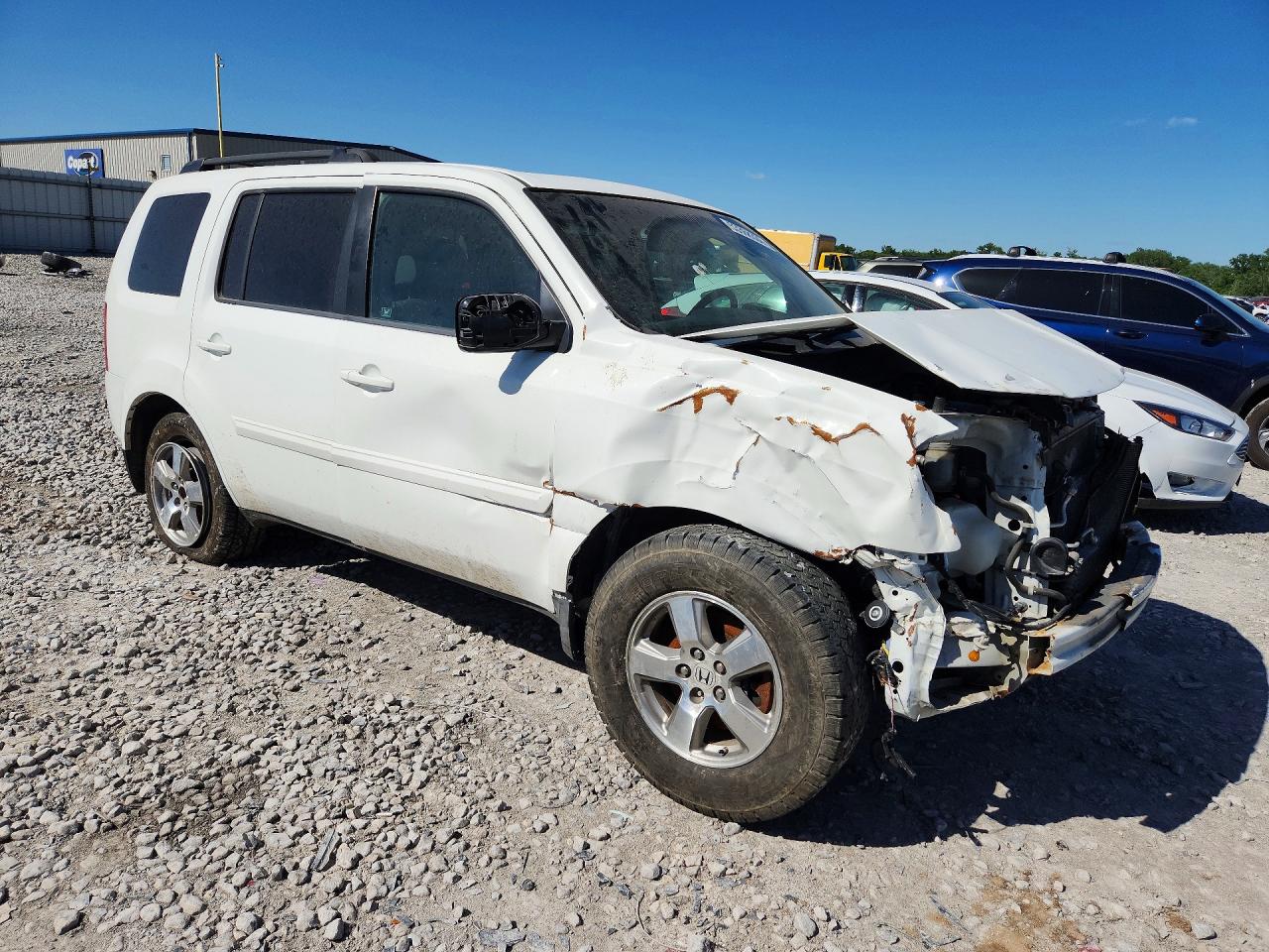 2009 Honda Pilot Белый vin: 5FNYF48519B043754