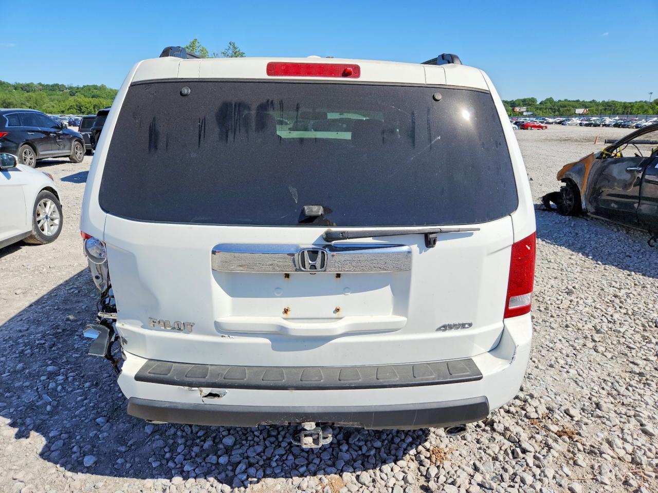 2009 Honda Pilot Белый vin: 5FNYF48519B043754