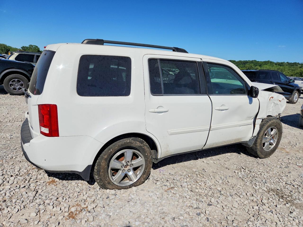 2009 Honda Pilot Белый vin: 5FNYF48519B043754
