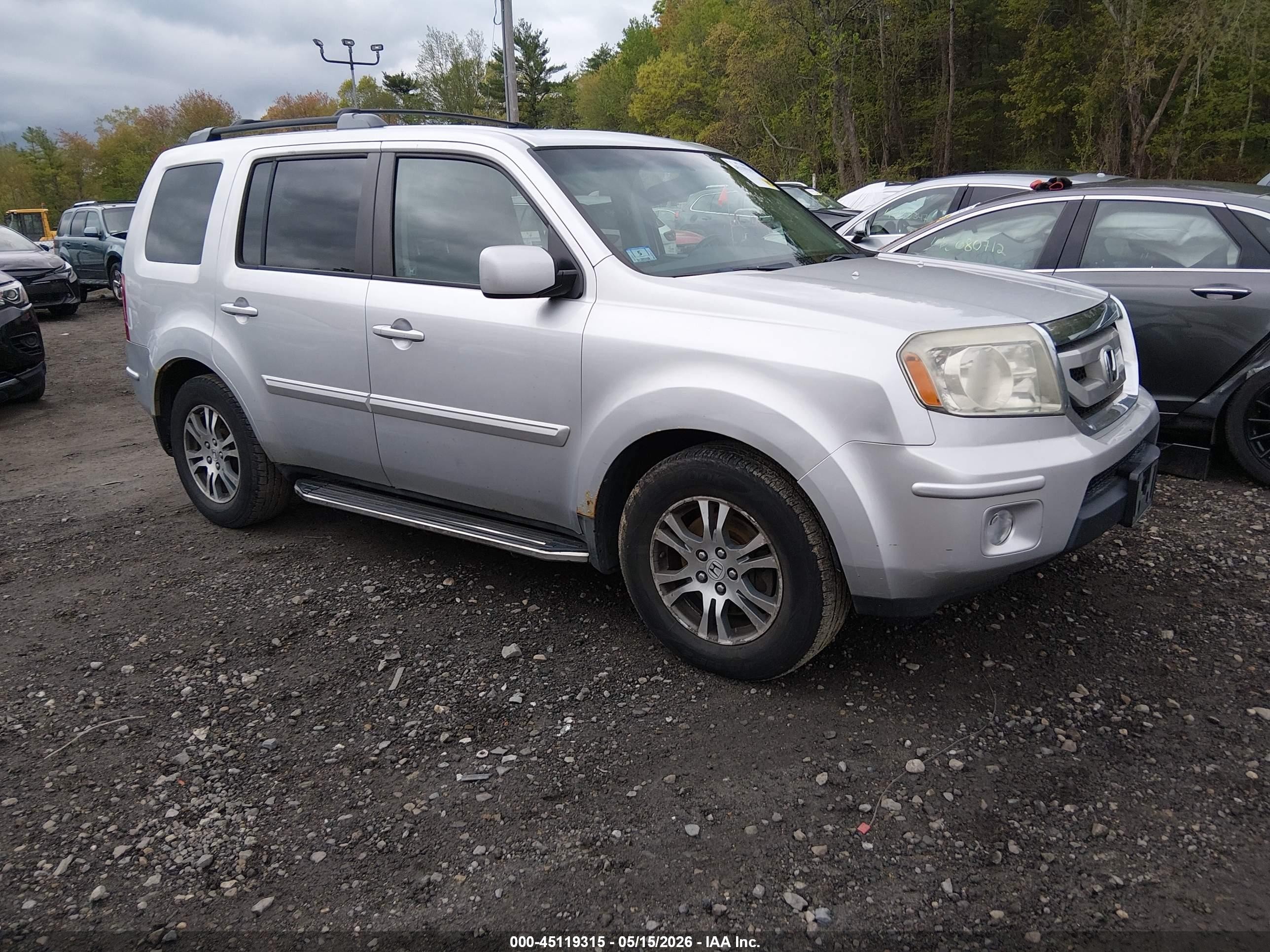 2009 Honda Pilot Ex-l Серебряный vin: 5FNYF48519B046654