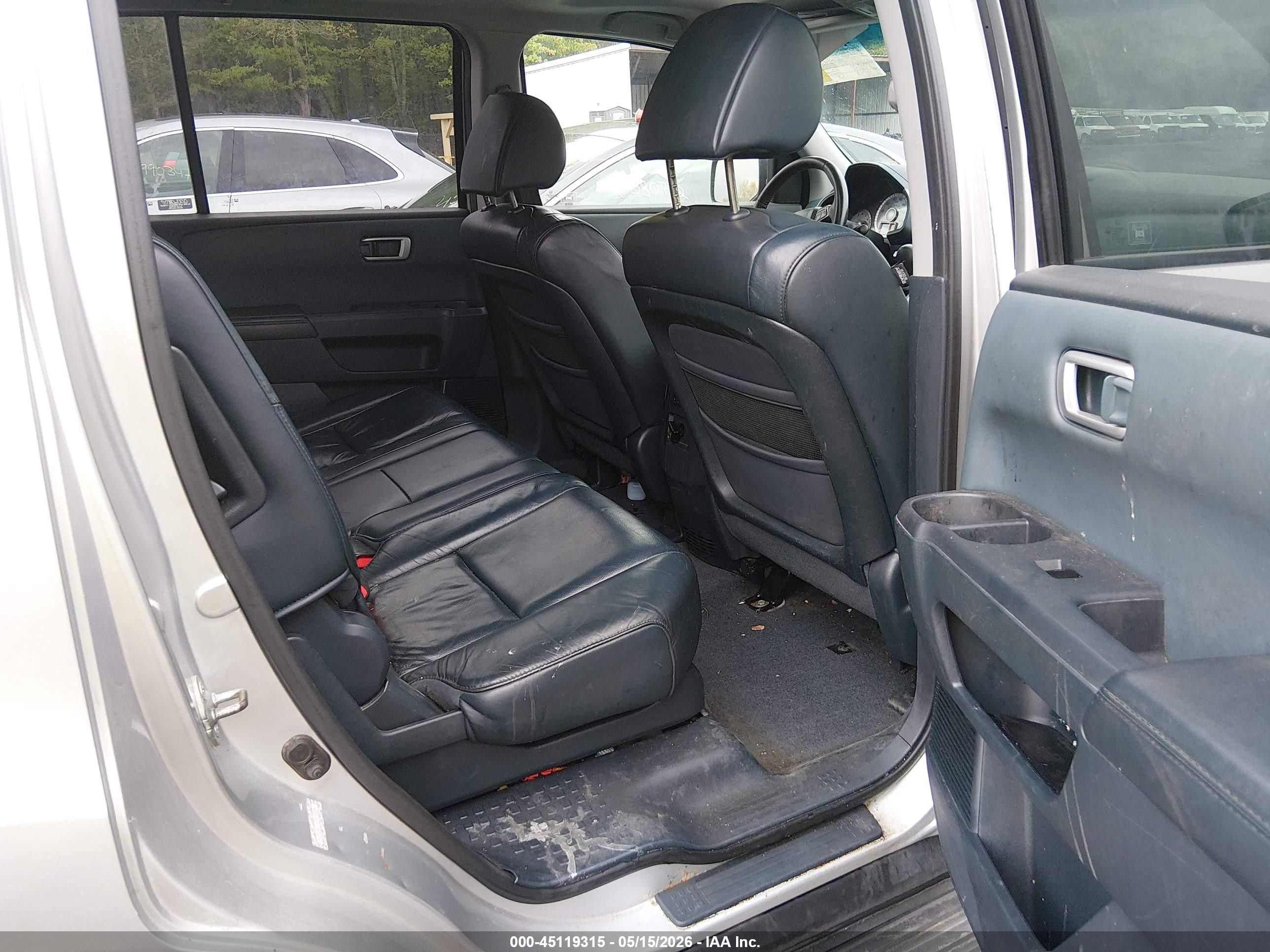 2009 Honda Pilot Ex-l Silver vin: 5FNYF48519B046654