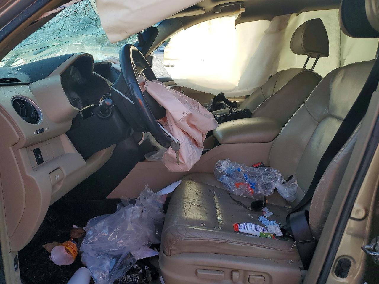 2009 Honda Pilot Exl Золотой vin: 5FNYF48519B047576