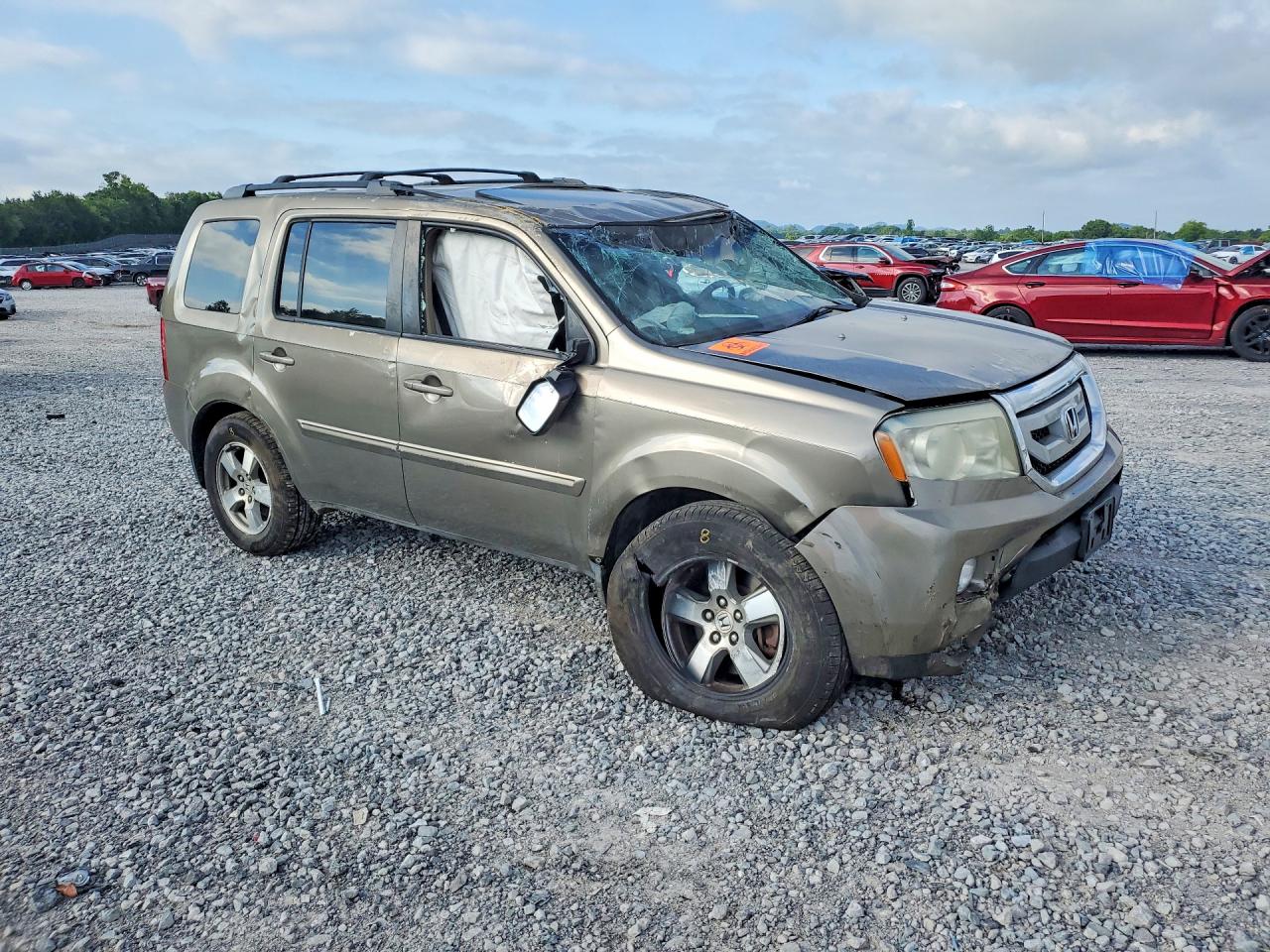 2009 Honda Pilot Exl Золотой vin: 5FNYF48519B047576