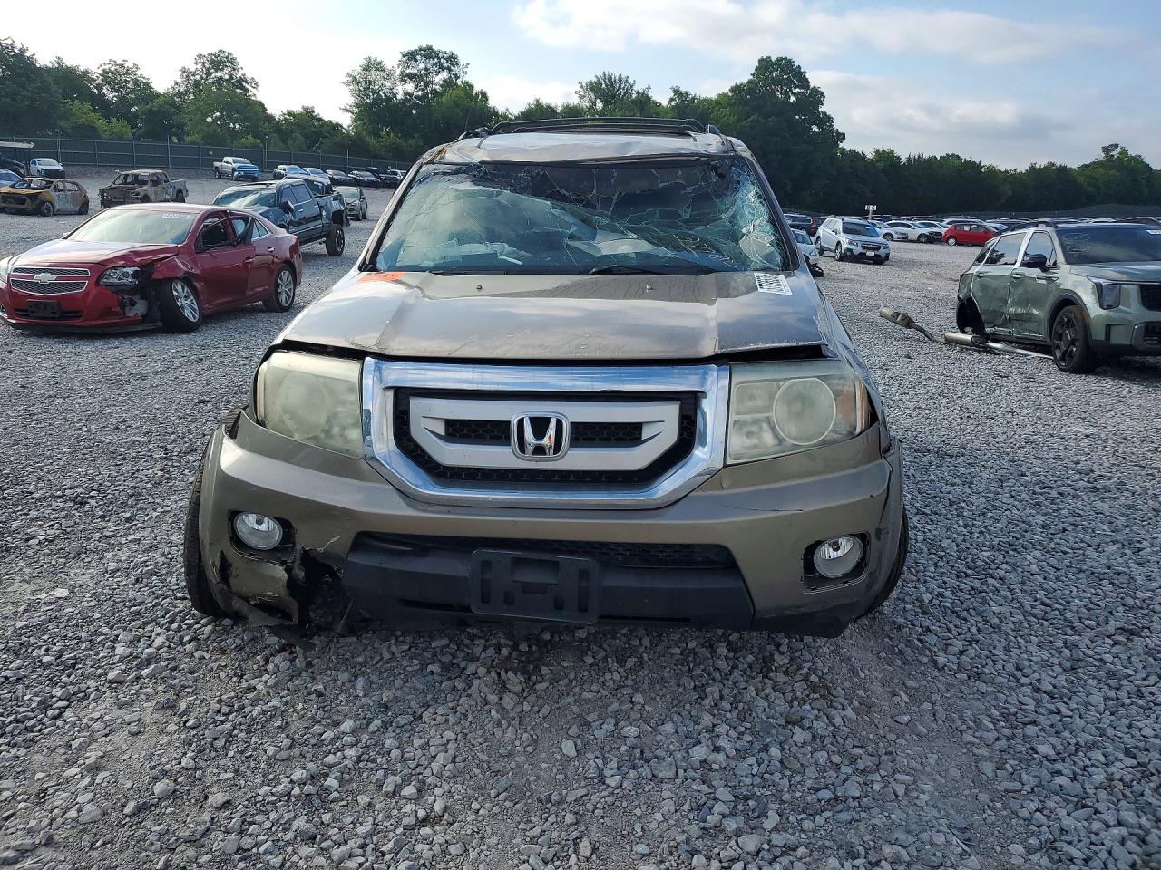 2009 Honda Pilot Exl Золотой vin: 5FNYF48519B047576