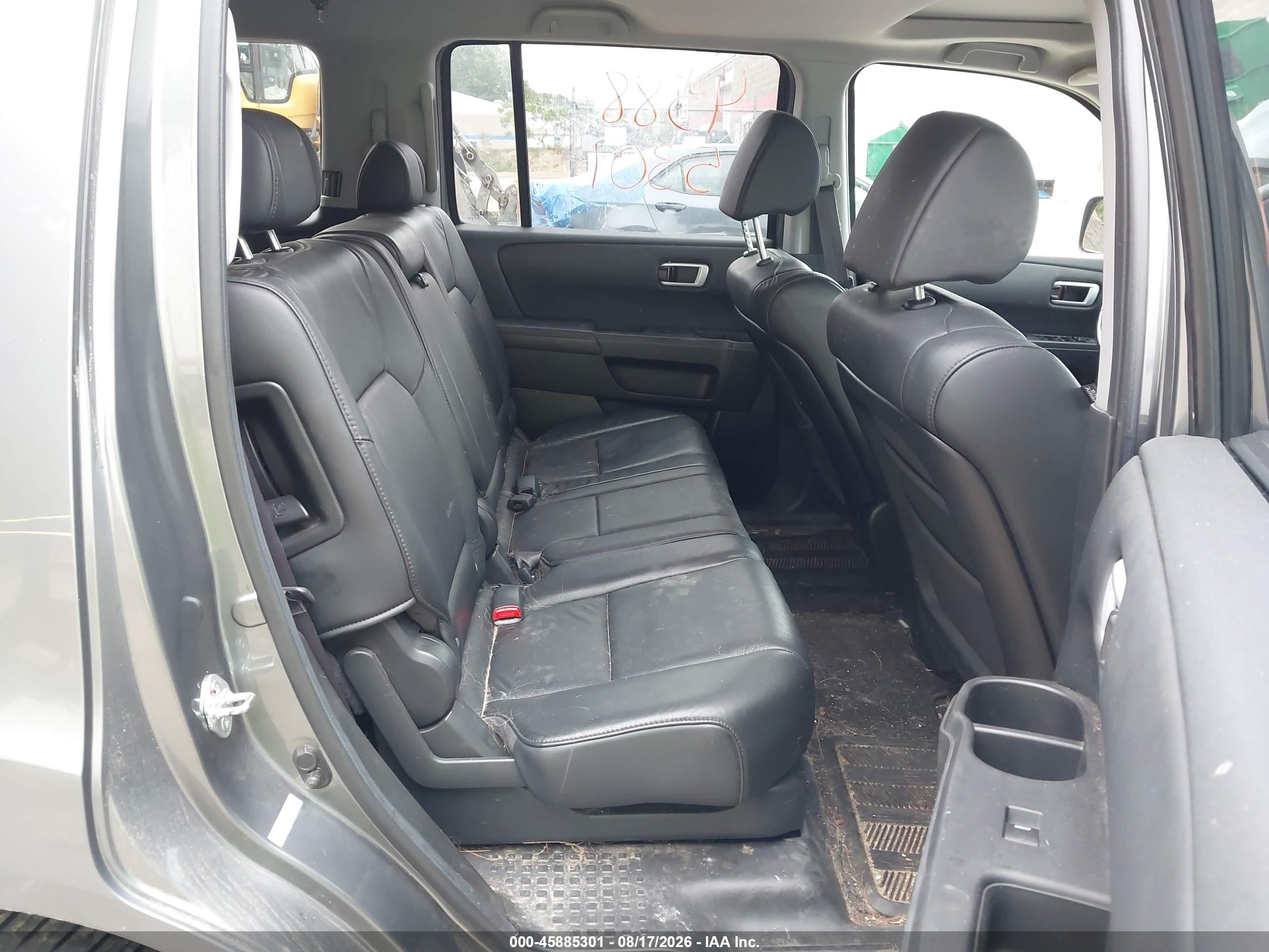 2009 Honda Pilot Ex-l Gray vin: 5FNYF48519B053944