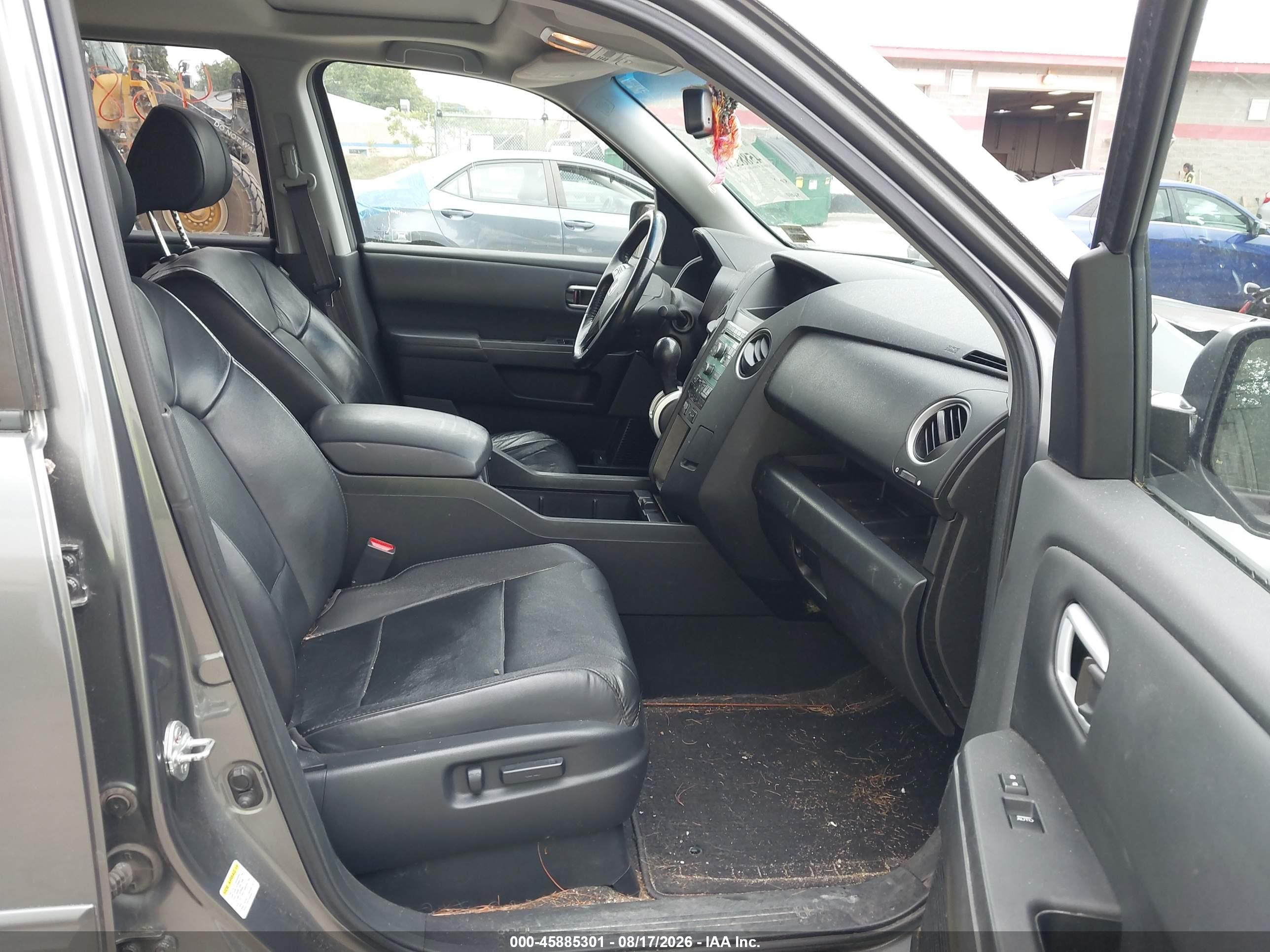 2009 Honda Pilot Ex-l Gray vin: 5FNYF48519B053944