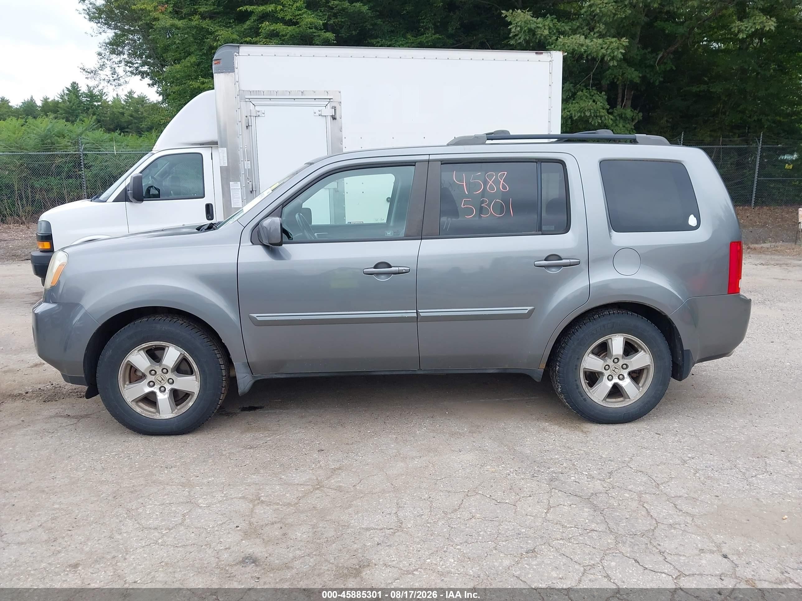 2009 Honda Pilot Ex-l Gray vin: 5FNYF48519B053944