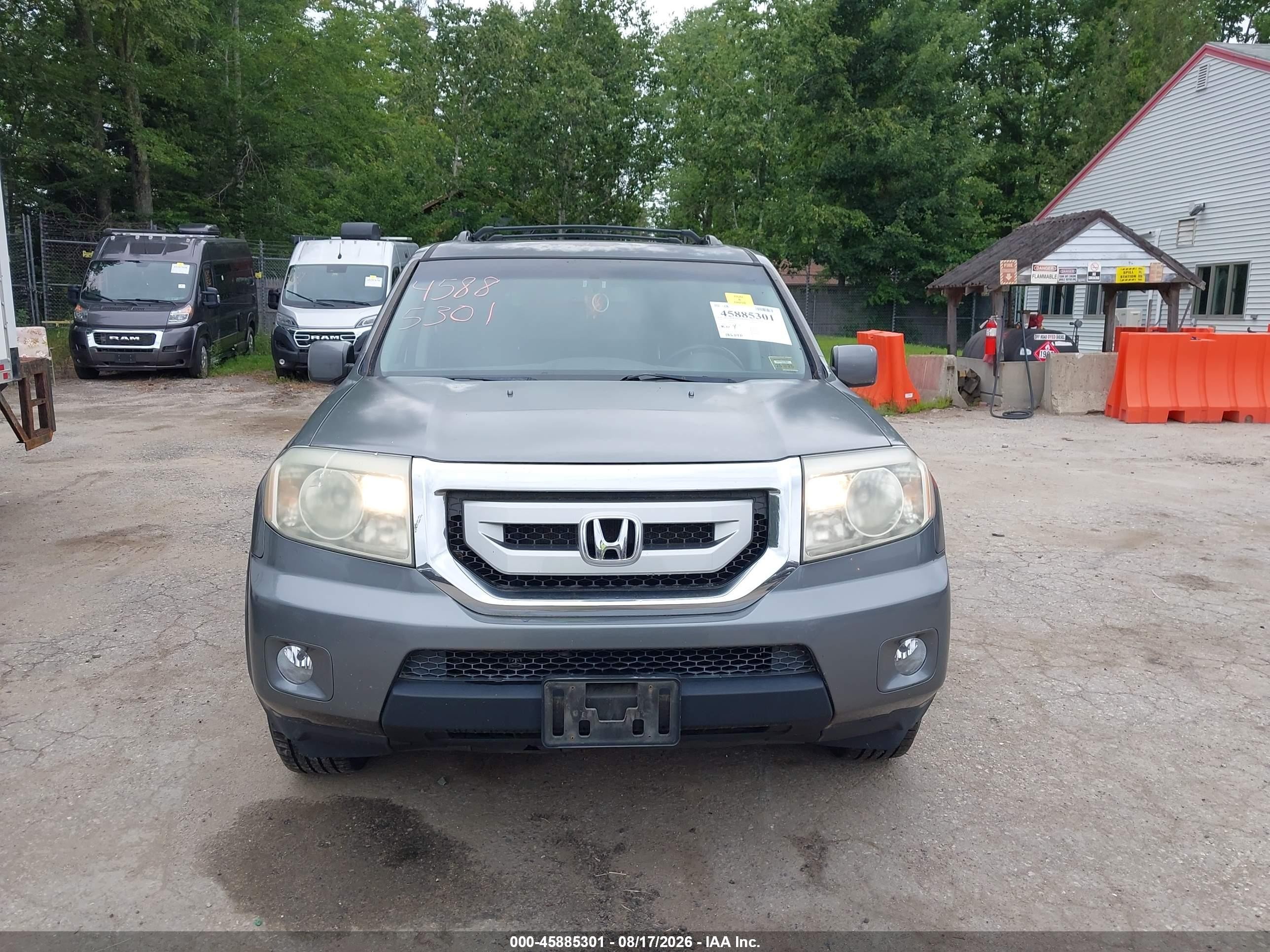 2009 Honda Pilot Ex-l Gray vin: 5FNYF48519B053944