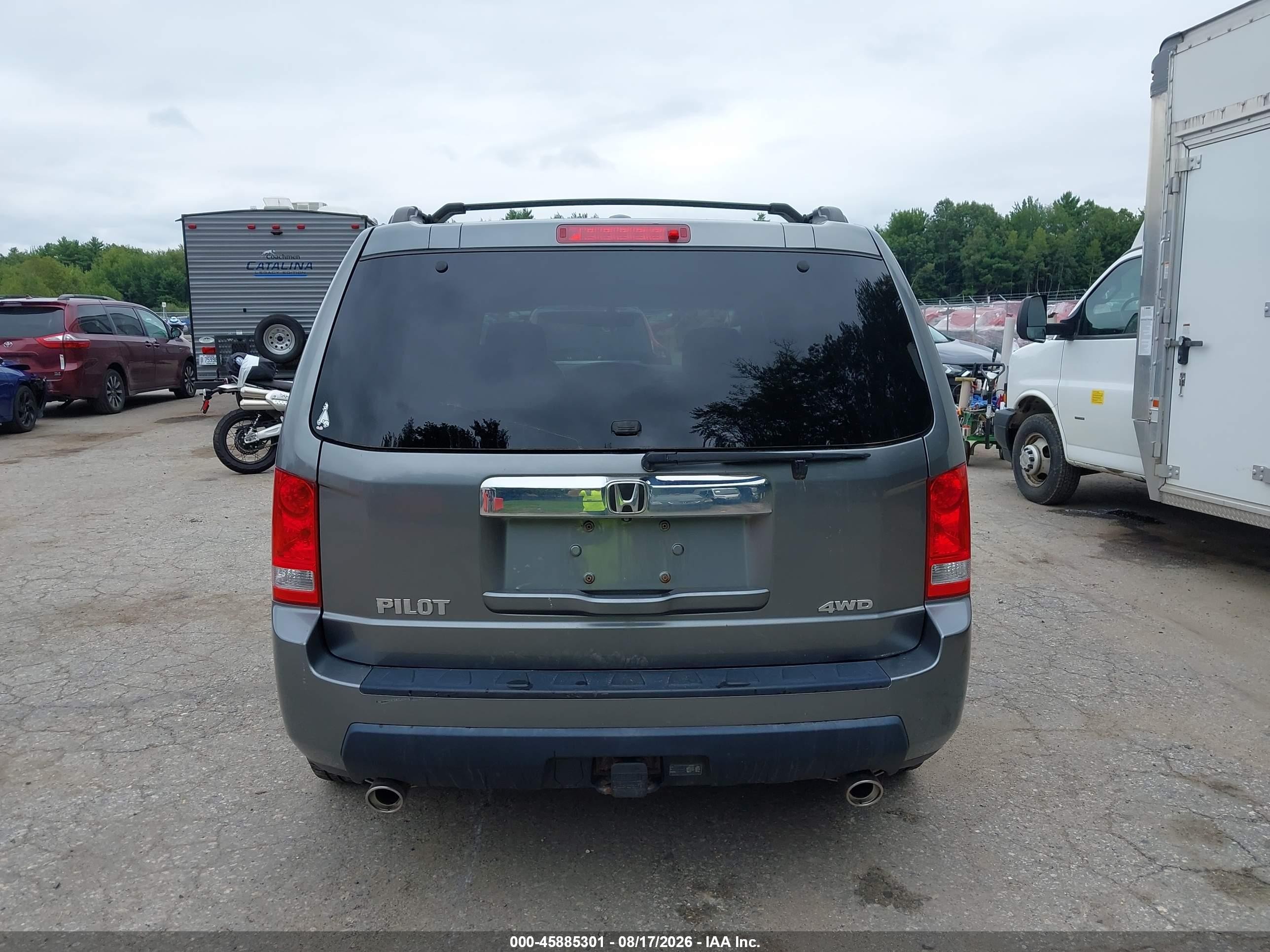 2009 Honda Pilot Ex-l Gray vin: 5FNYF48519B053944