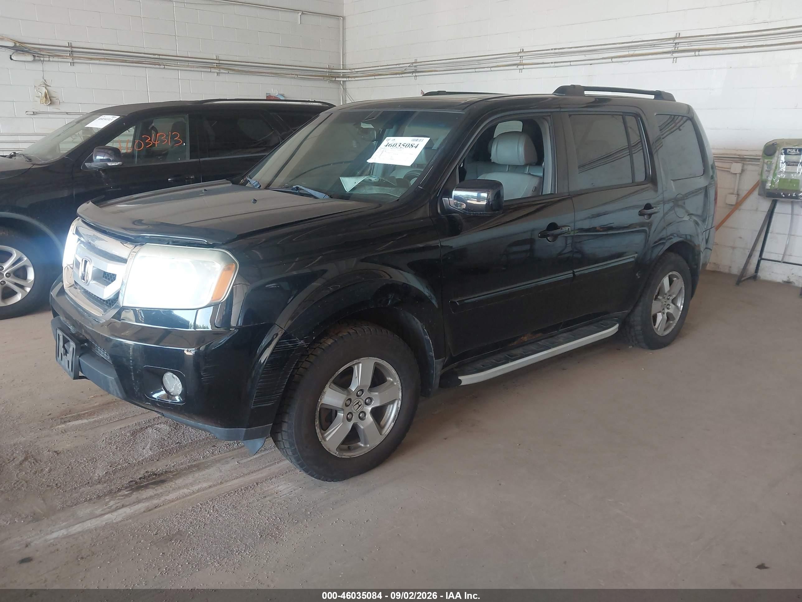 2009 Honda Pilot Ex-l Black vin: 5FNYF48529B015624