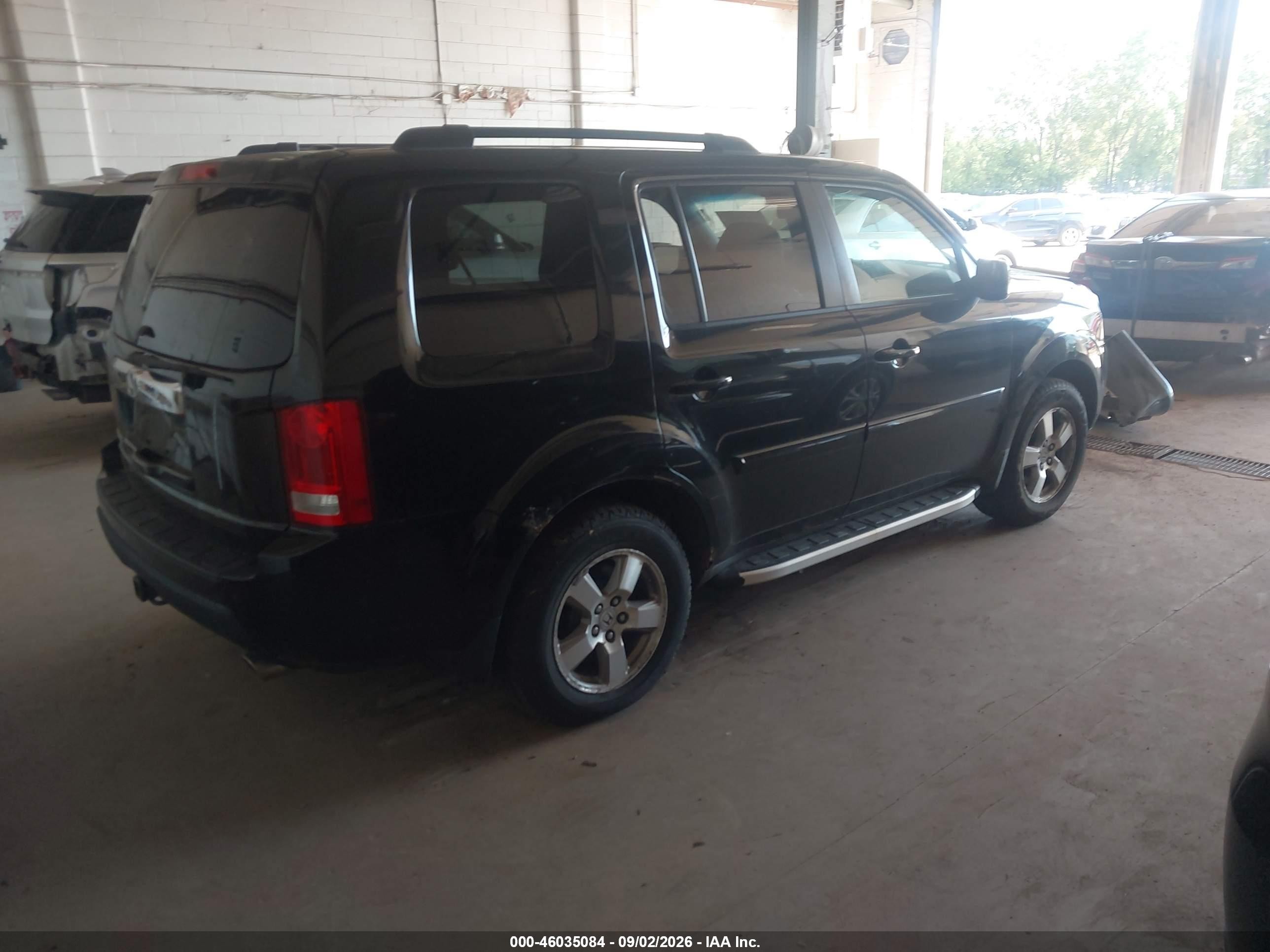 2009 Honda Pilot Ex-l Black vin: 5FNYF48529B015624