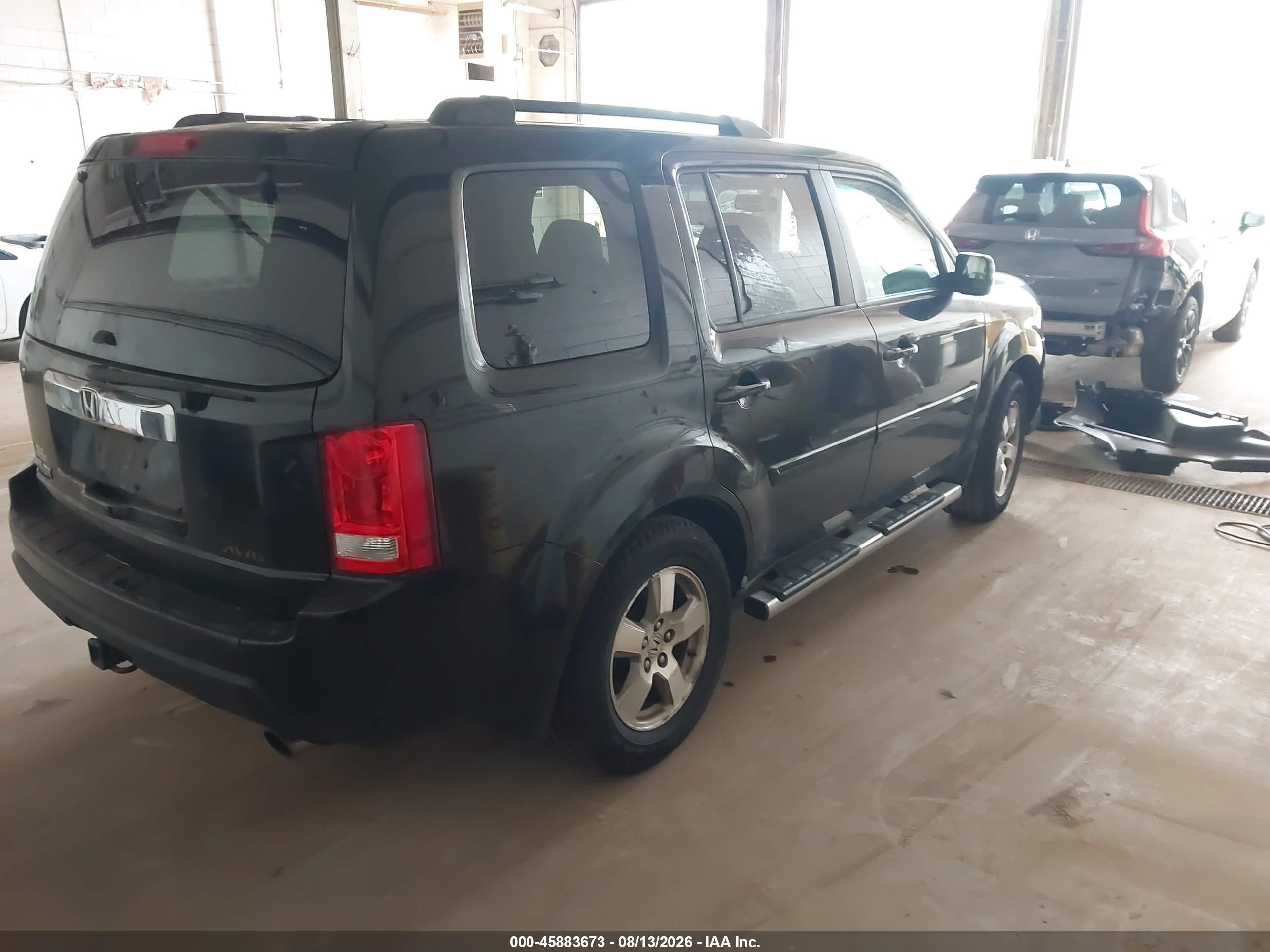 2009 Honda Pilot Ex-l Черный vin: 5FNYF48529B017163