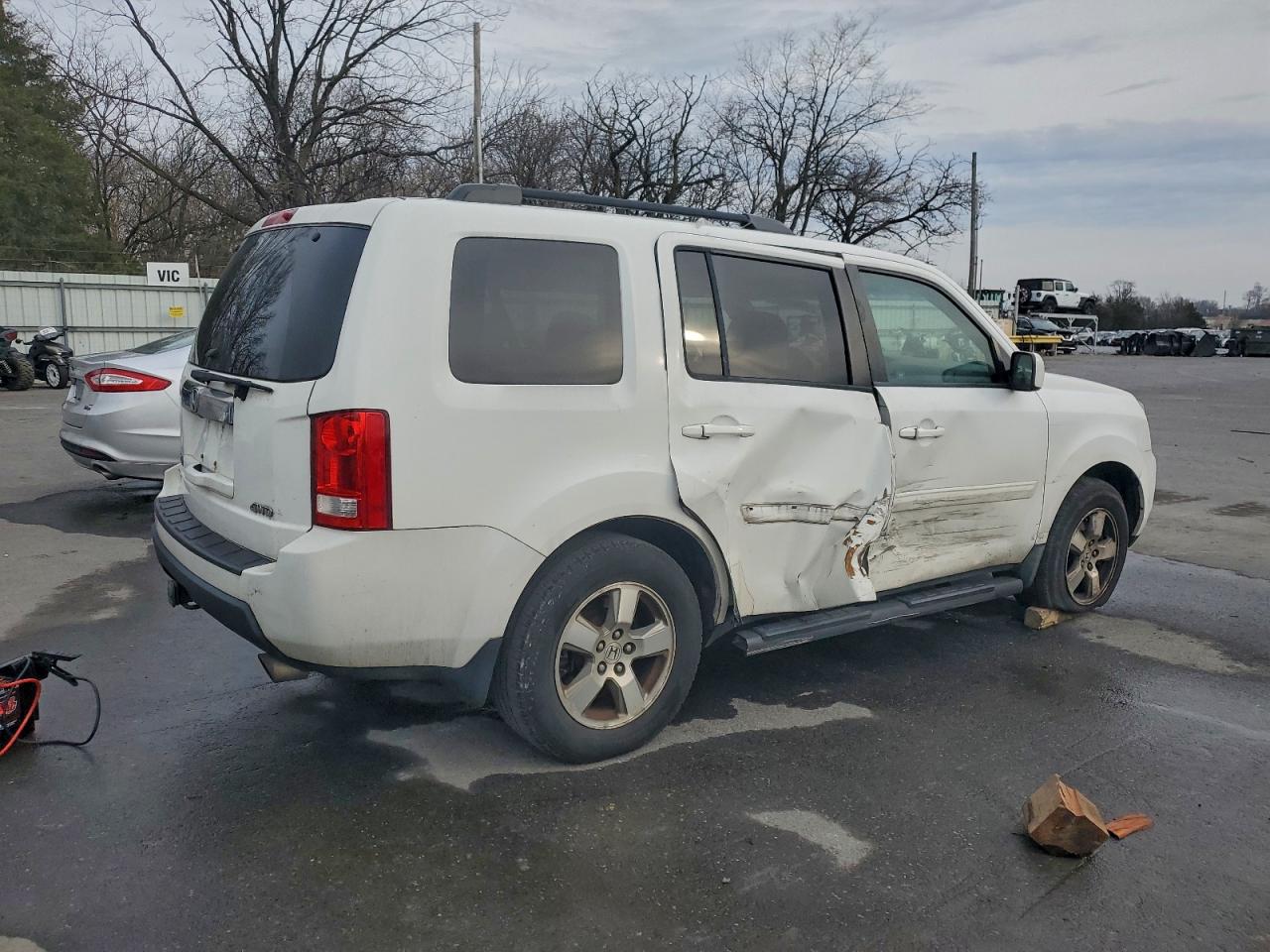 2009 Honda Pilot Exl Белый vin: 5FNYF48529B042886