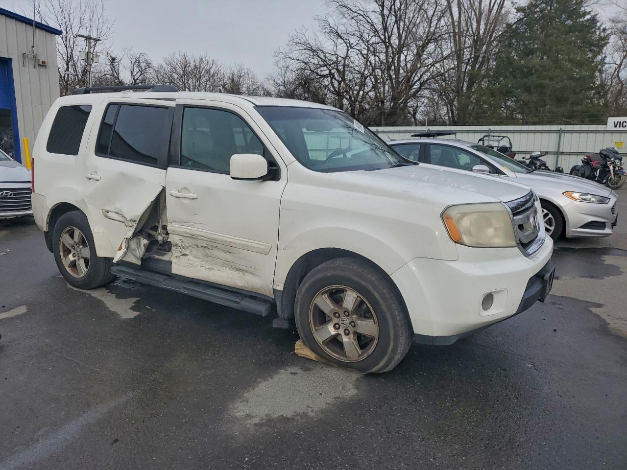2009 Honda Pilot Exl Белый vin: 5FNYF48529B042886