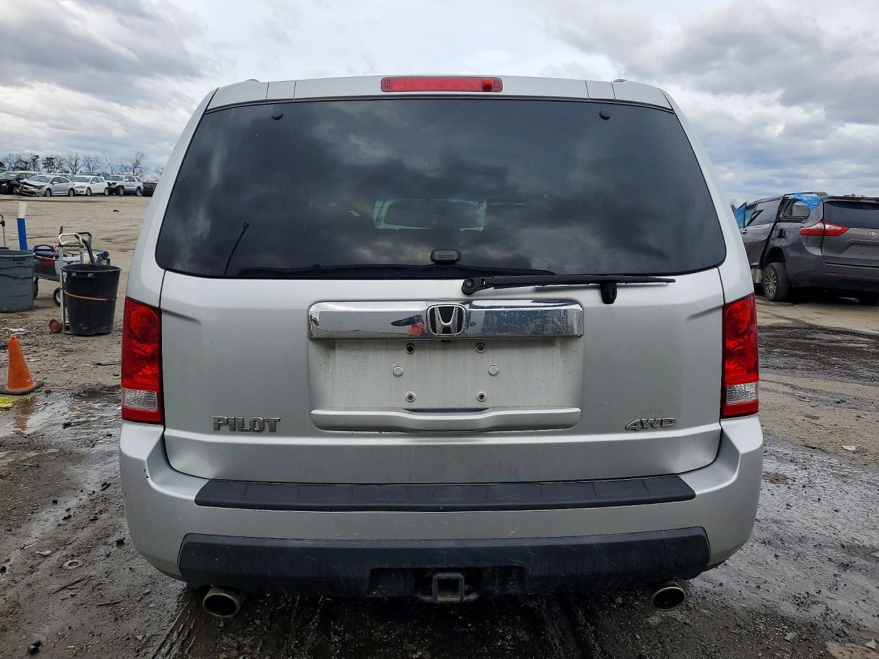 2009 Honda Pilot Exl Silver vin: 5FNYF48529B048512
