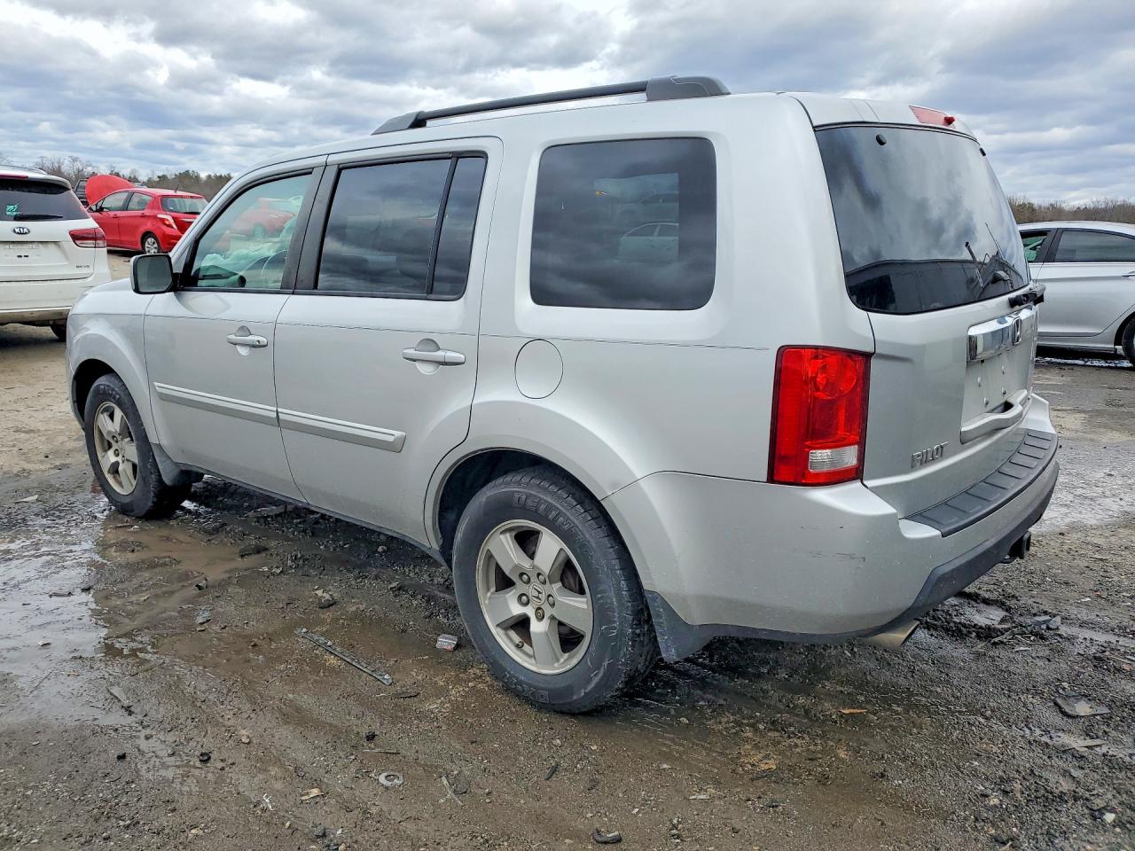 2009 Honda Pilot Exl Silver vin: 5FNYF48529B048512