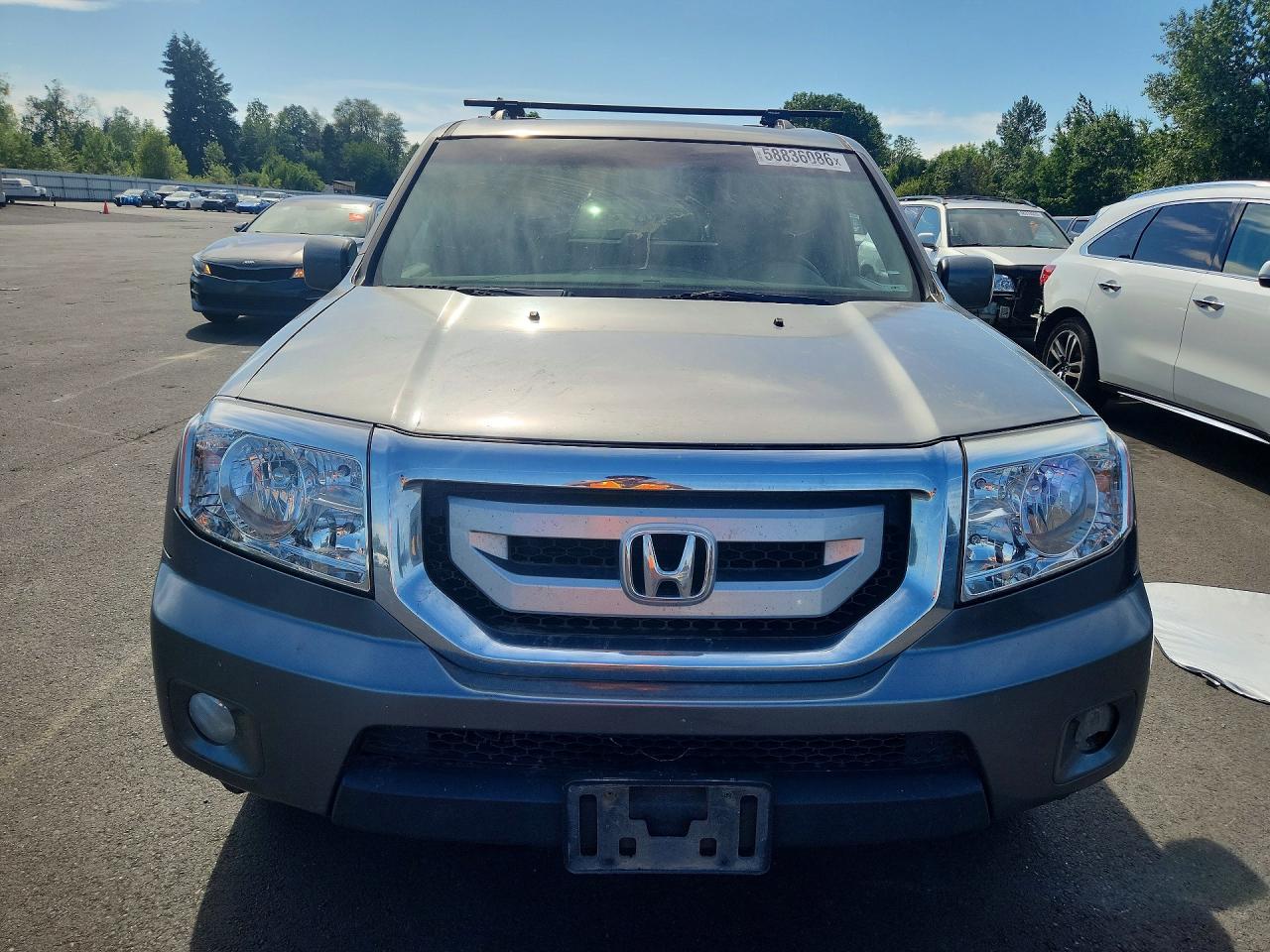 2009 Honda Pilot Exl Gray vin: 5FNYF48539B025983