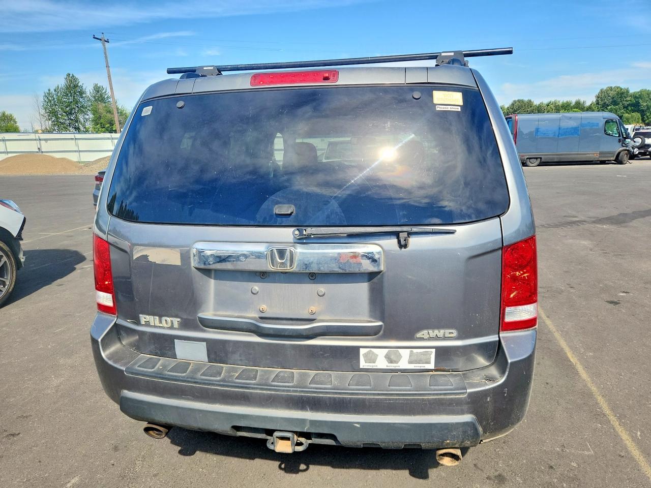 2009 Honda Pilot Exl Gray vin: 5FNYF48539B025983