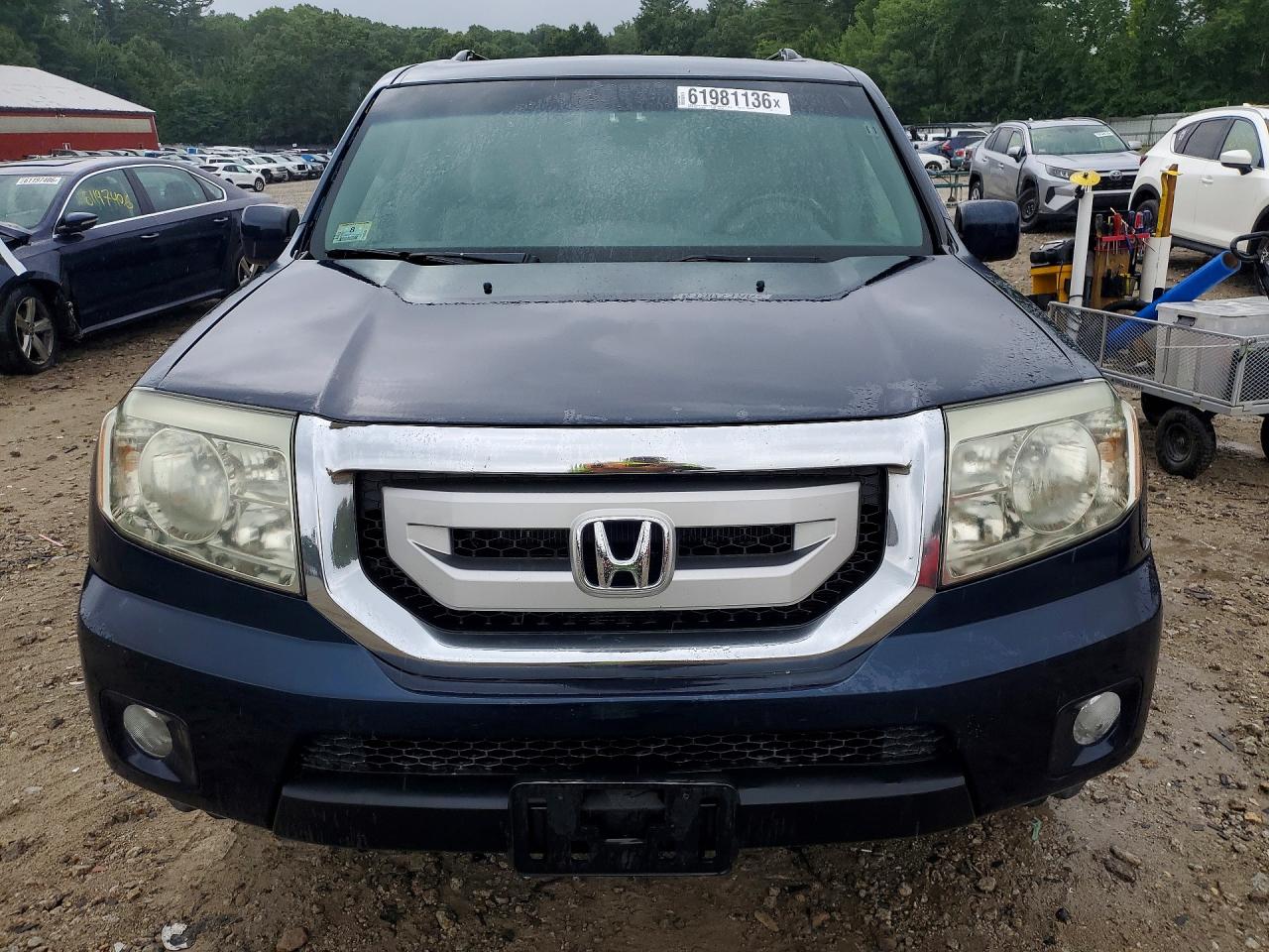 2009 Honda Pilot Exl Blue vin: 5FNYF48539B037177