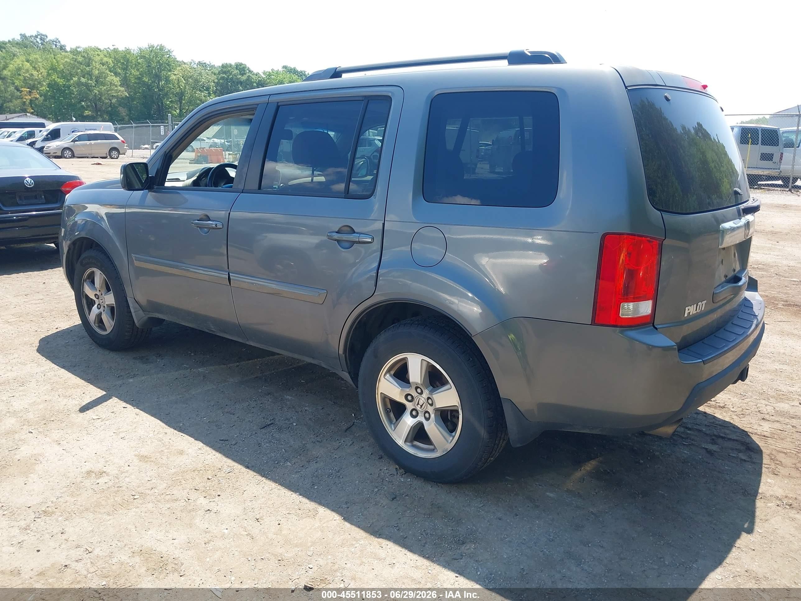 2009 Honda Pilot Ex-l Gray vin: 5FNYF48539B042234