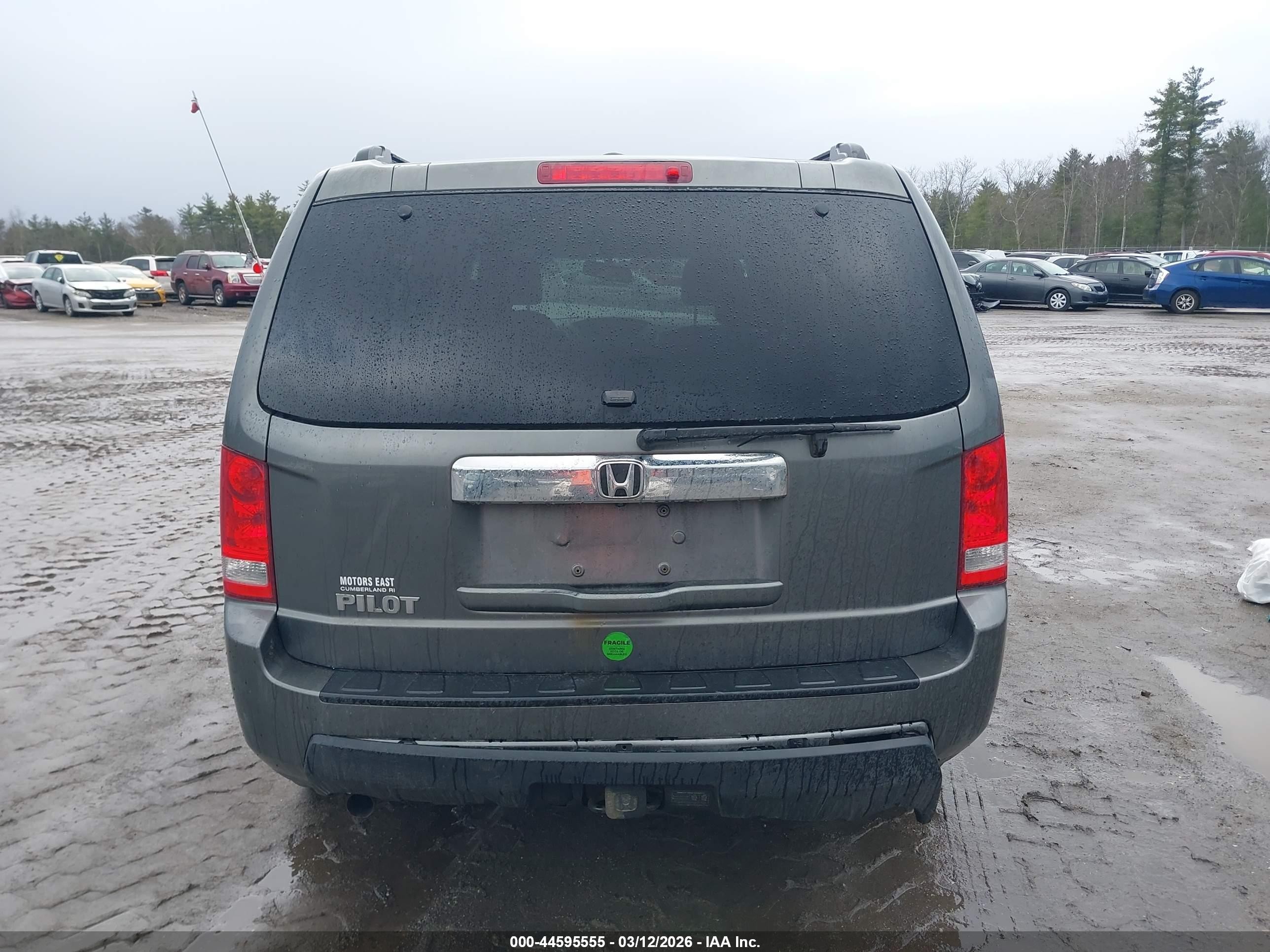 2009 Honda Pilot Ex-l Gray vin: 5FNYF48549B007671