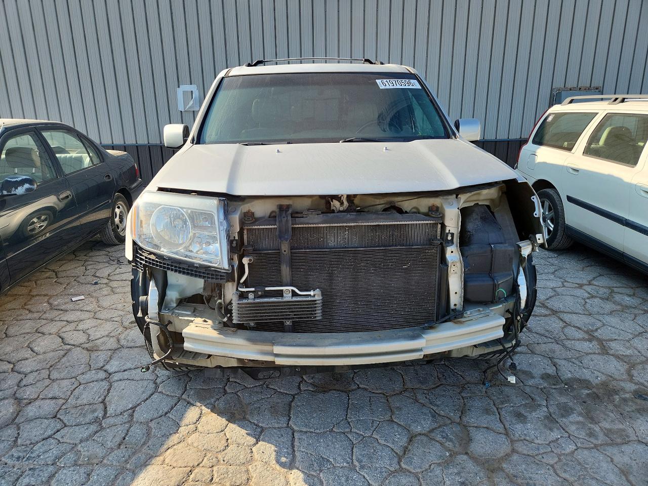 2009 Honda Pilot Exl Silver vin: 5FNYF48549B017455