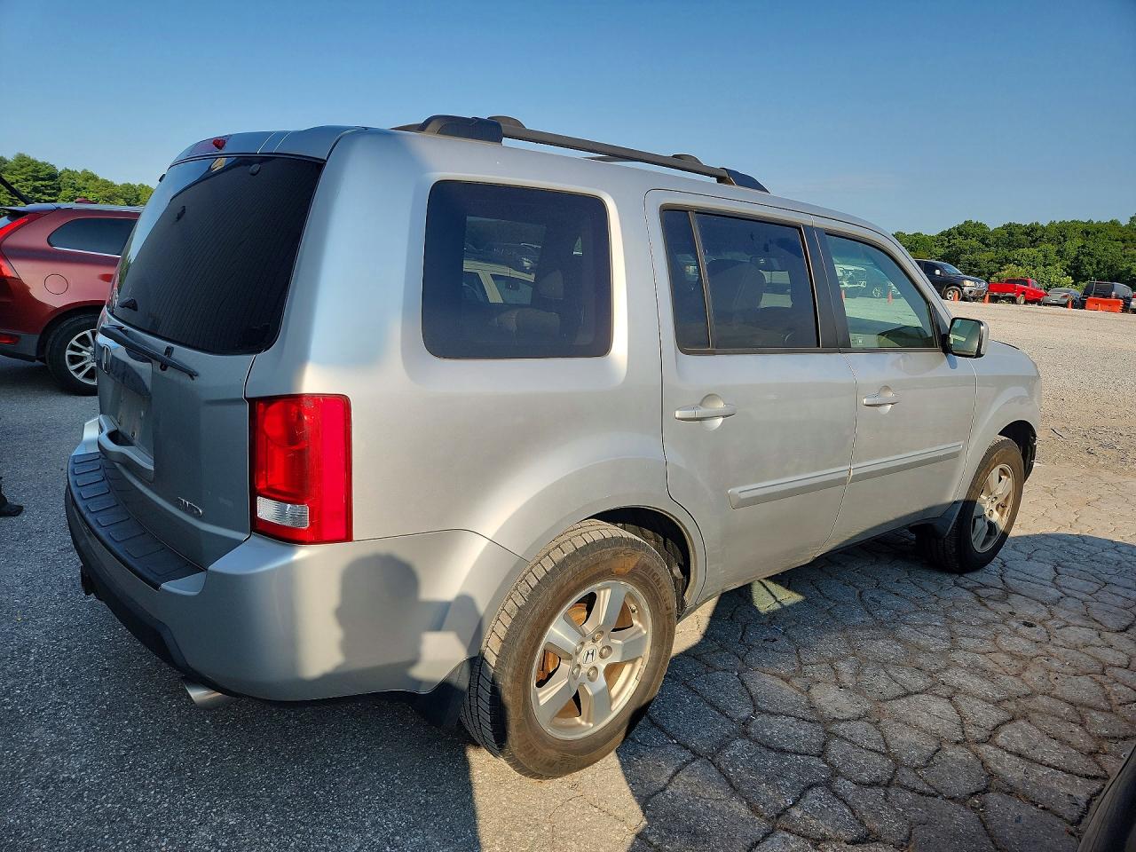 2009 Honda Pilot Exl Silver vin: 5FNYF48549B017455