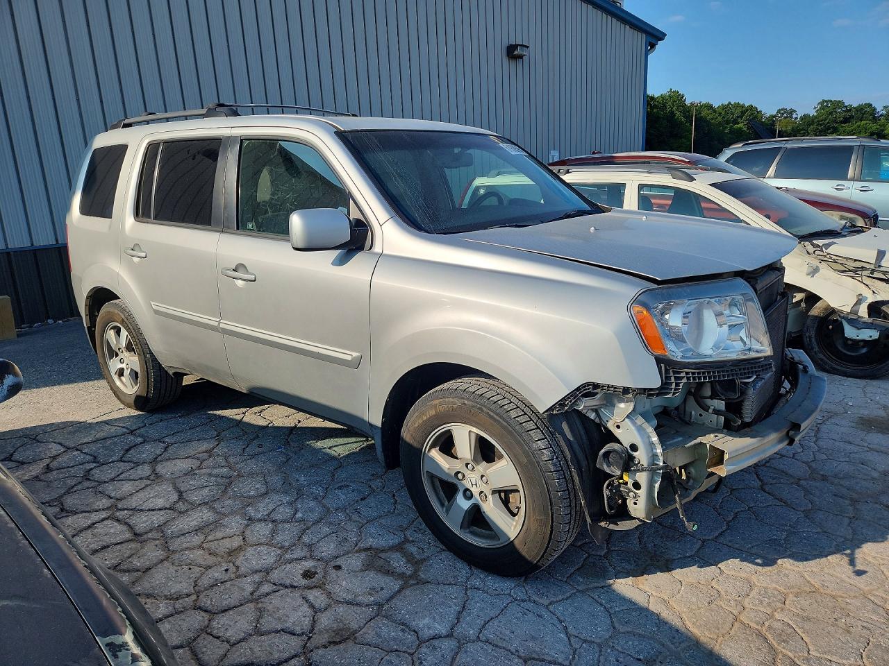 2009 Honda Pilot Exl Silver vin: 5FNYF48549B017455