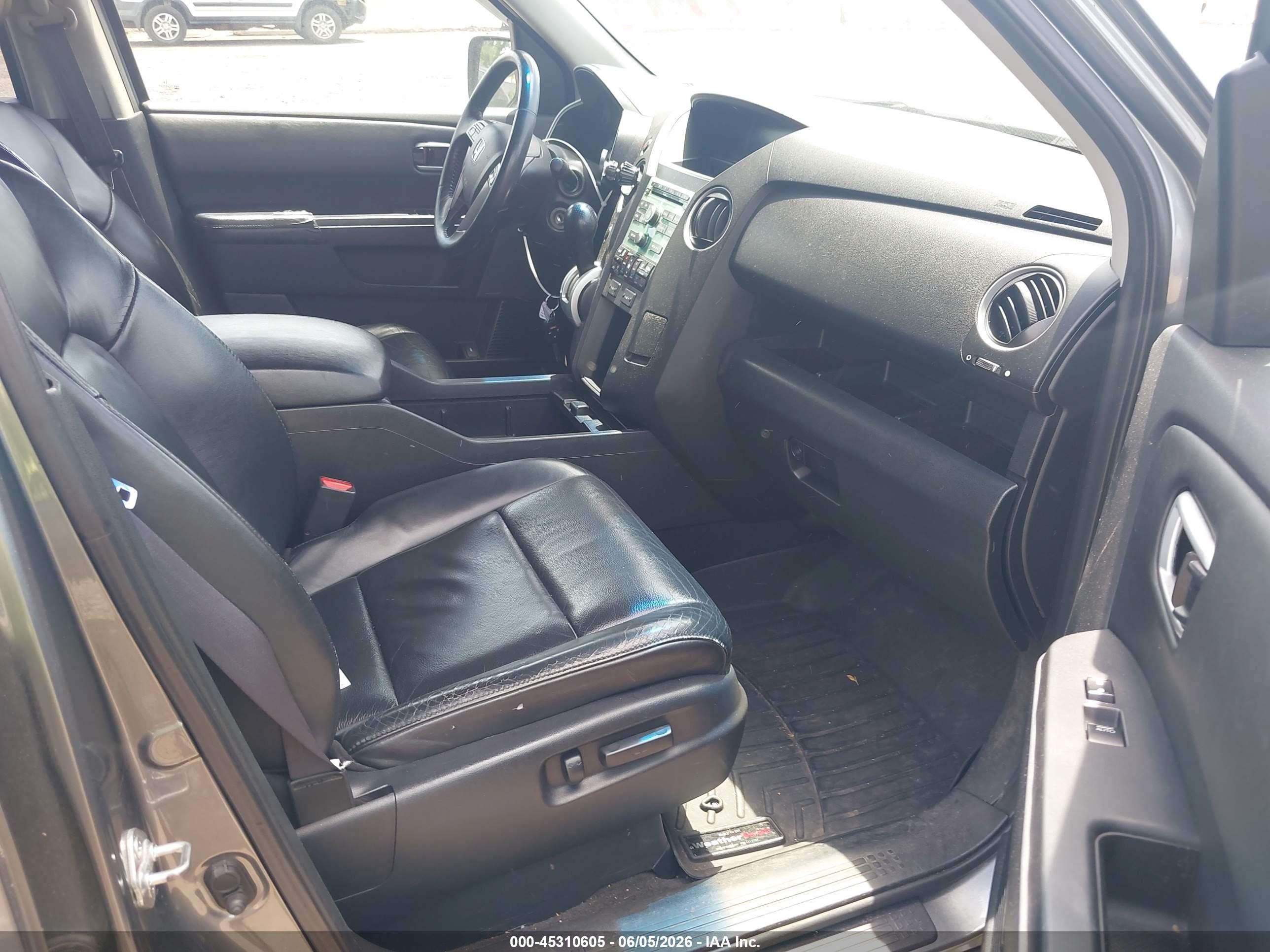 2009 Honda Pilot Ex-l Gray vin: 5FNYF48549B018976