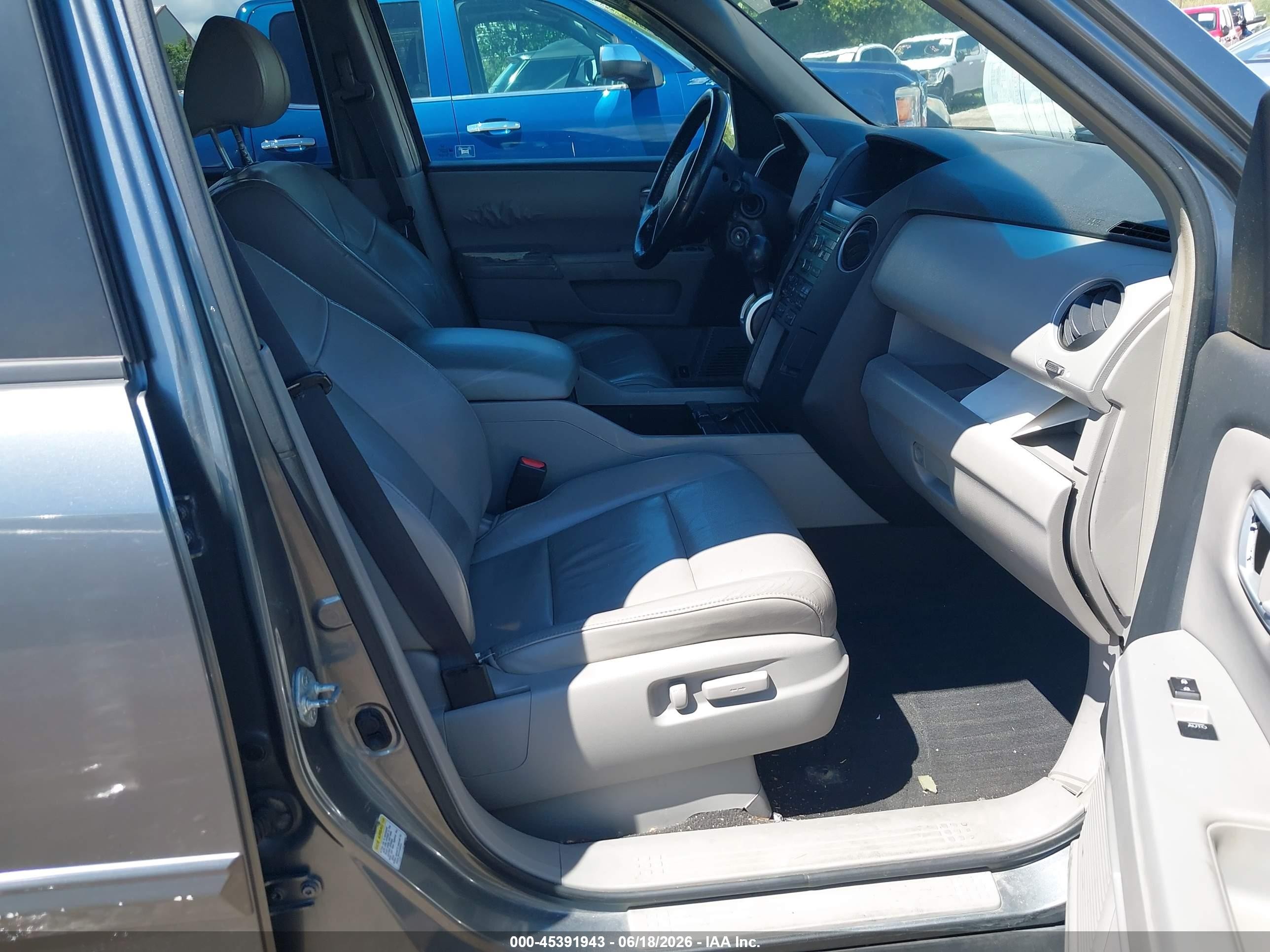2009 Honda Pilot Ex-l Silver vin: 5FNYF48549B033509