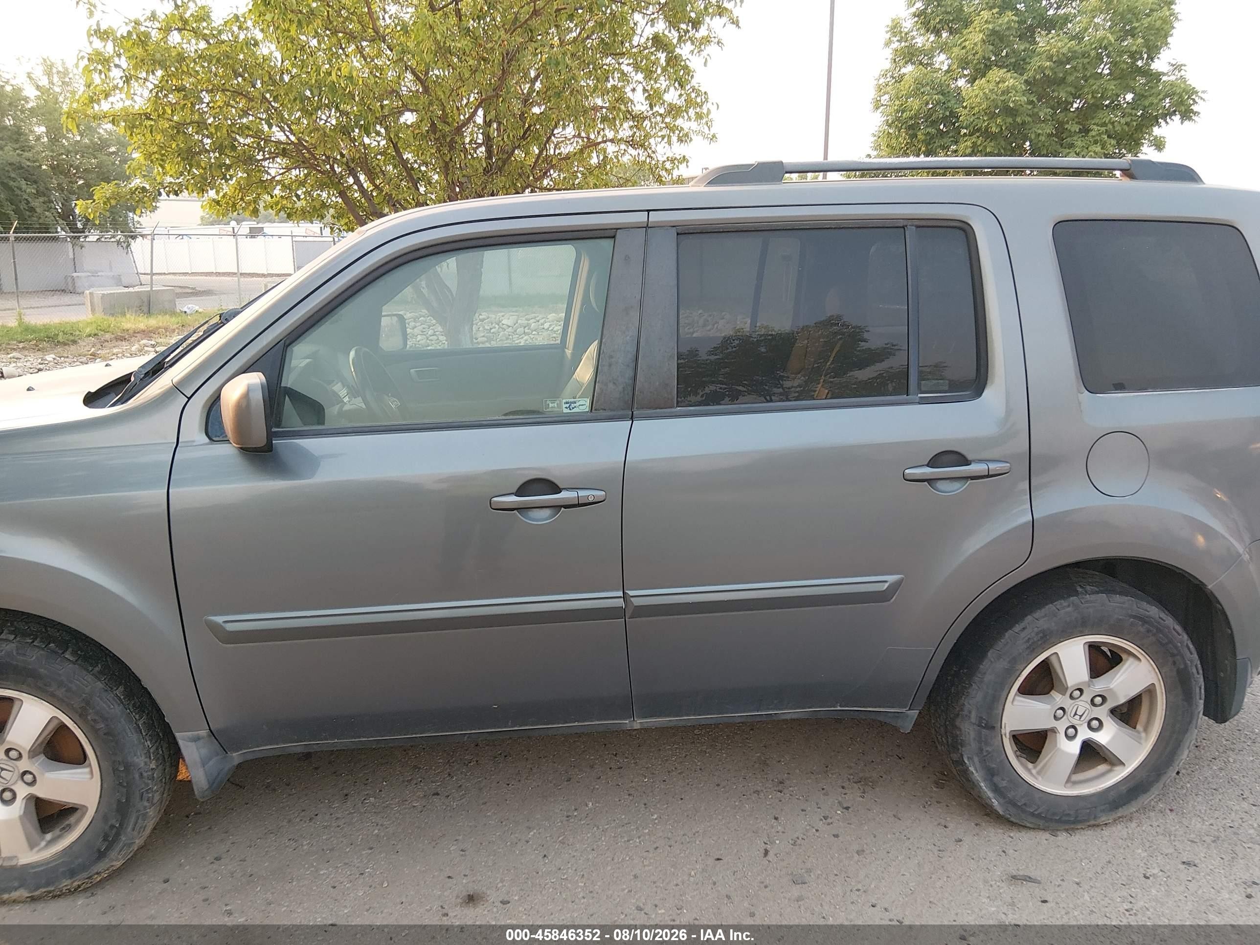 2009 Honda Pilot Ex-l Gray vin: 5FNYF48549B036765