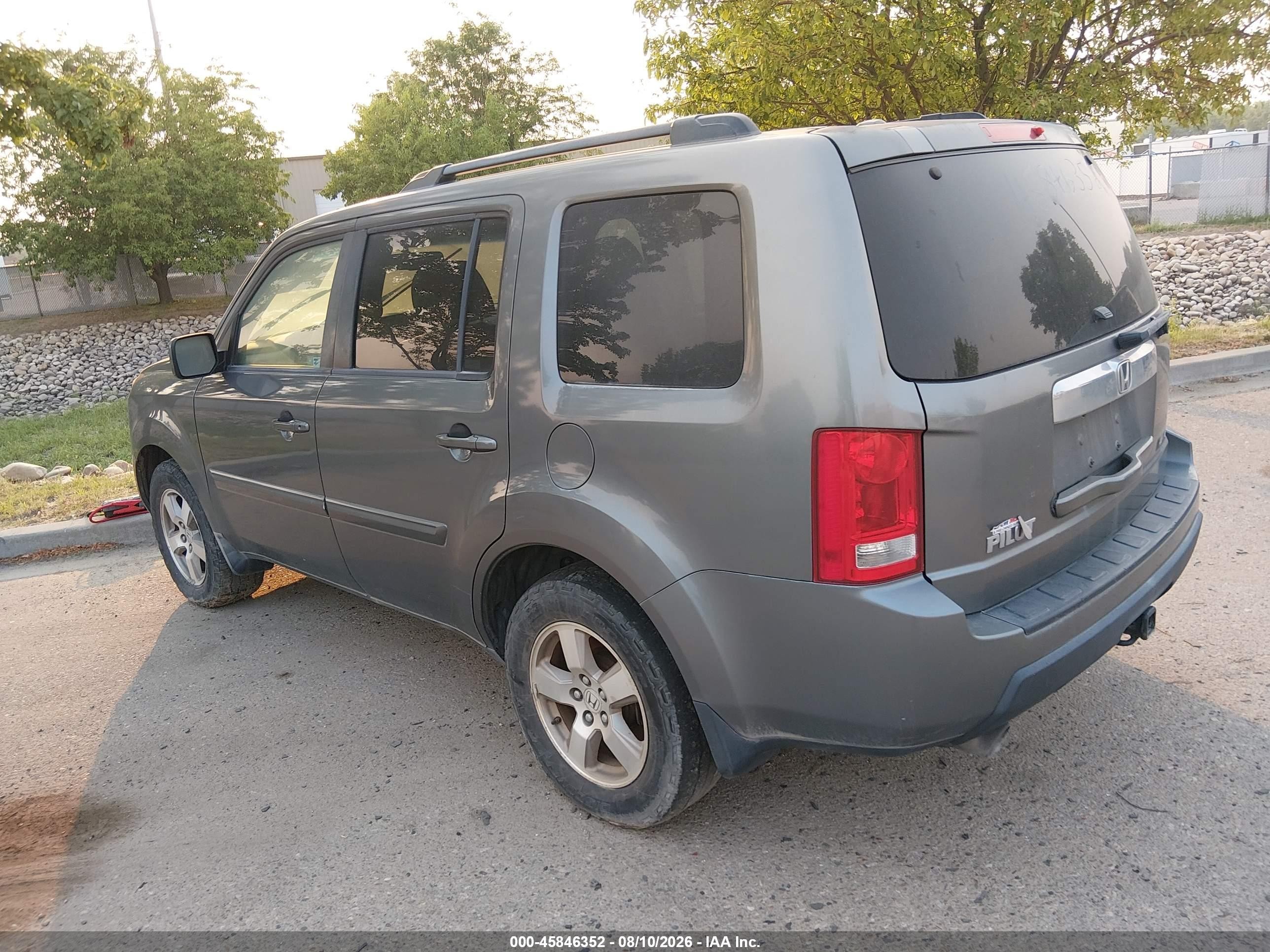 2009 Honda Pilot Ex-l Gray vin: 5FNYF48549B036765