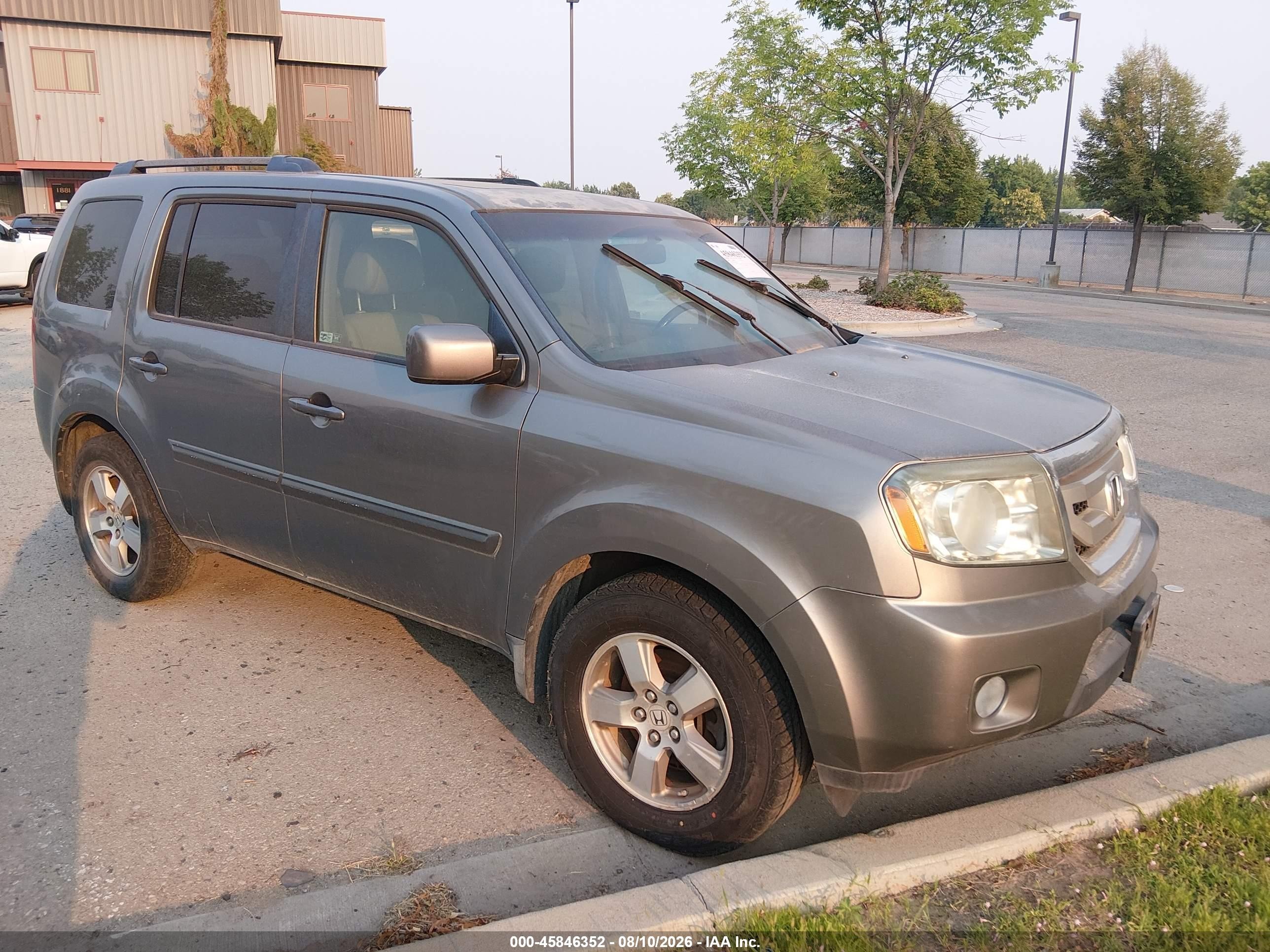 2009 Honda Pilot Ex-l Серый vin: 5FNYF48549B036765