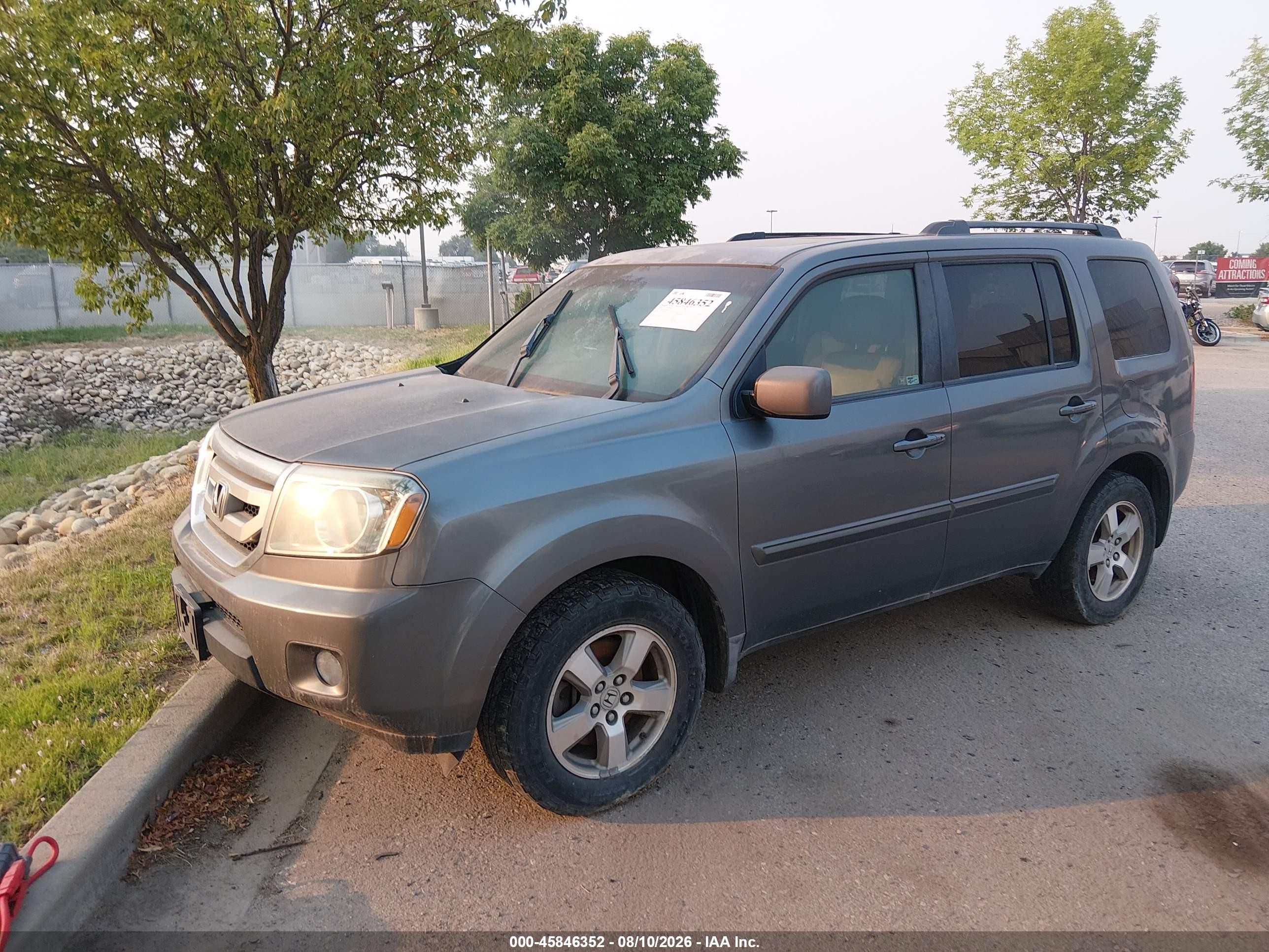 2009 Honda Pilot Ex-l Gray vin: 5FNYF48549B036765