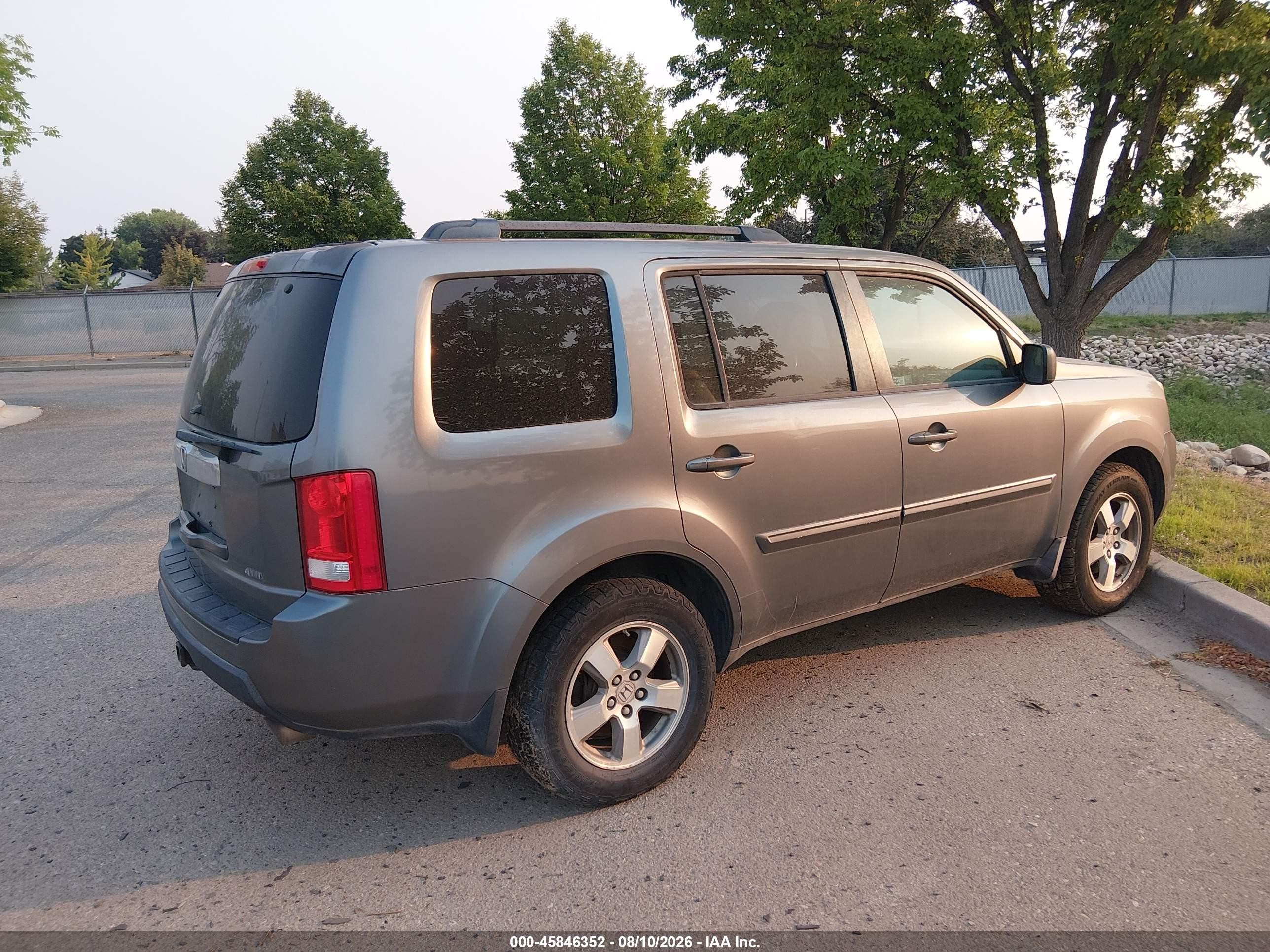 2009 Honda Pilot Ex-l Gray vin: 5FNYF48549B036765