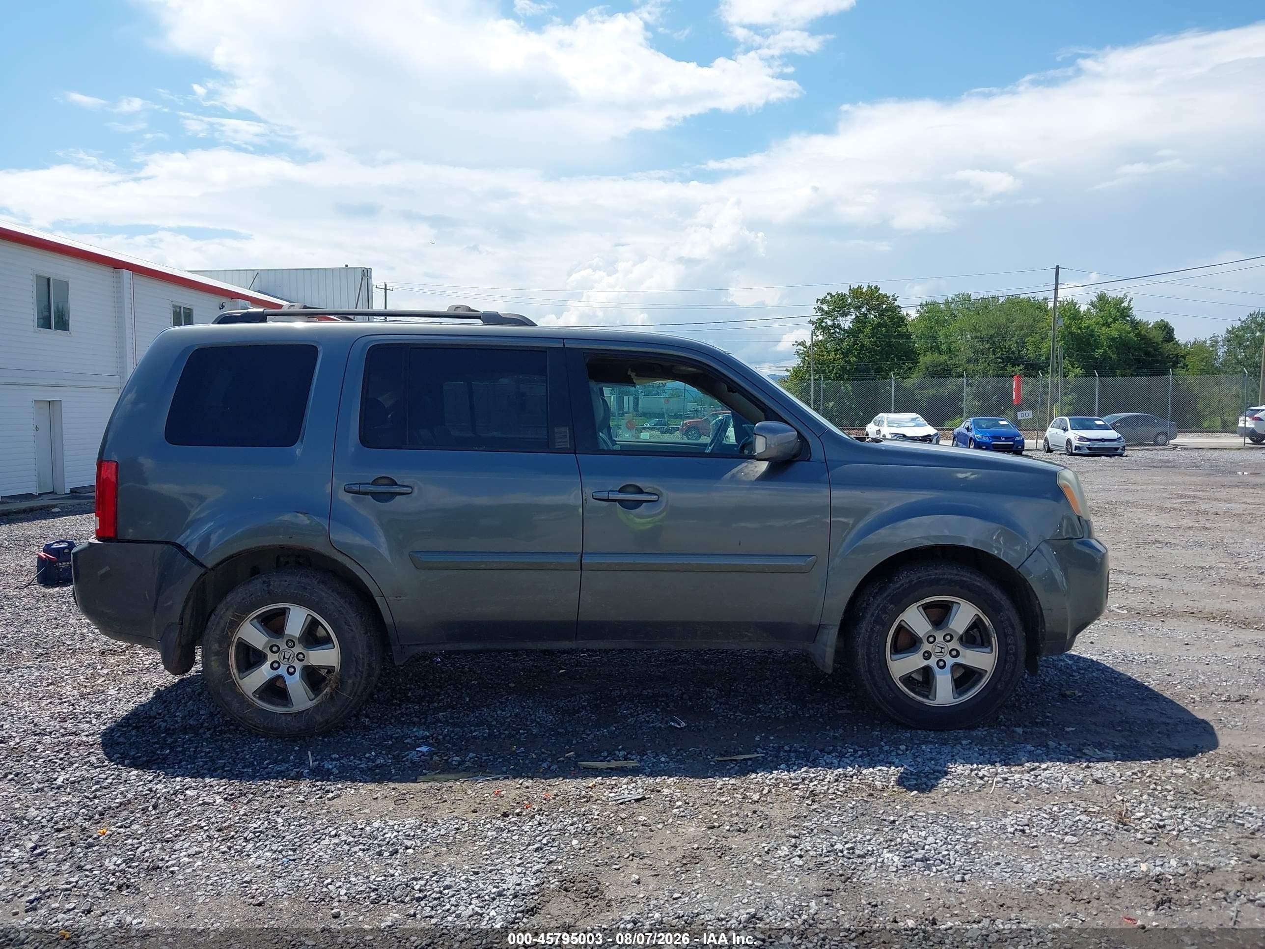 2009 Honda Pilot Ex-l Gray vin: 5FNYF48559B003211