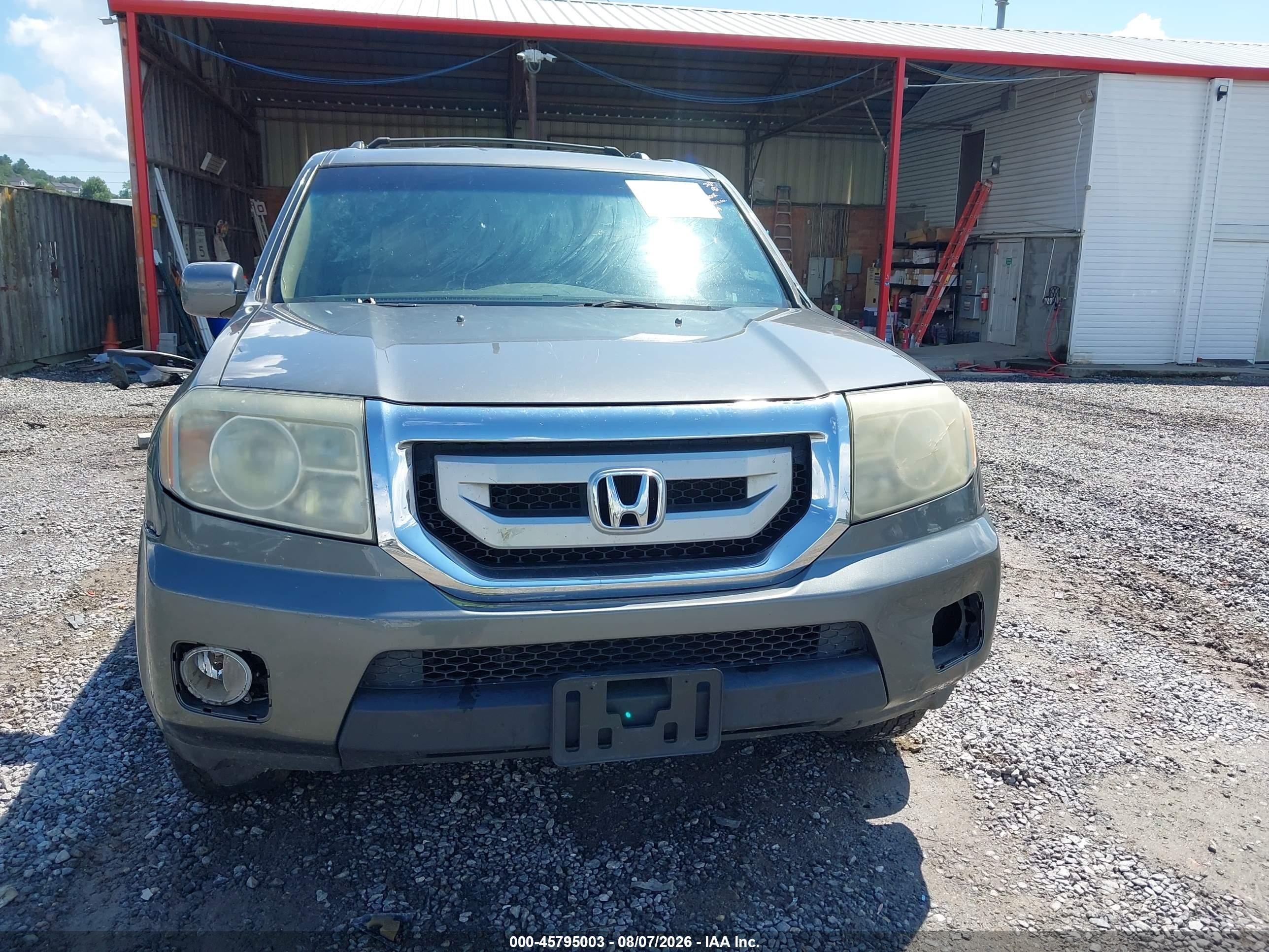 2009 Honda Pilot Ex-l Gray vin: 5FNYF48559B003211
