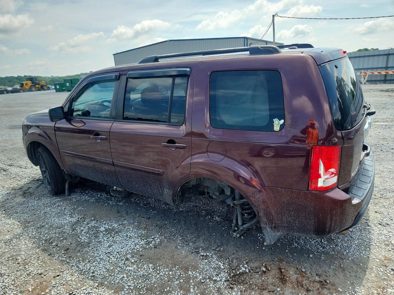 2009 Honda Pilot Exl Maroon vin: 5FNYF48559B035351