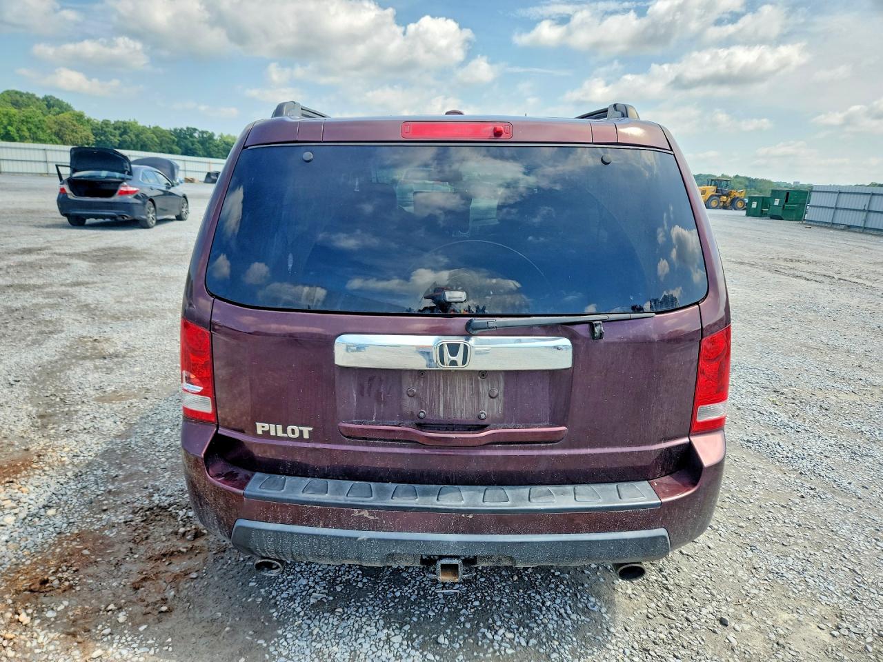 2009 Honda Pilot Exl Maroon vin: 5FNYF48559B035351