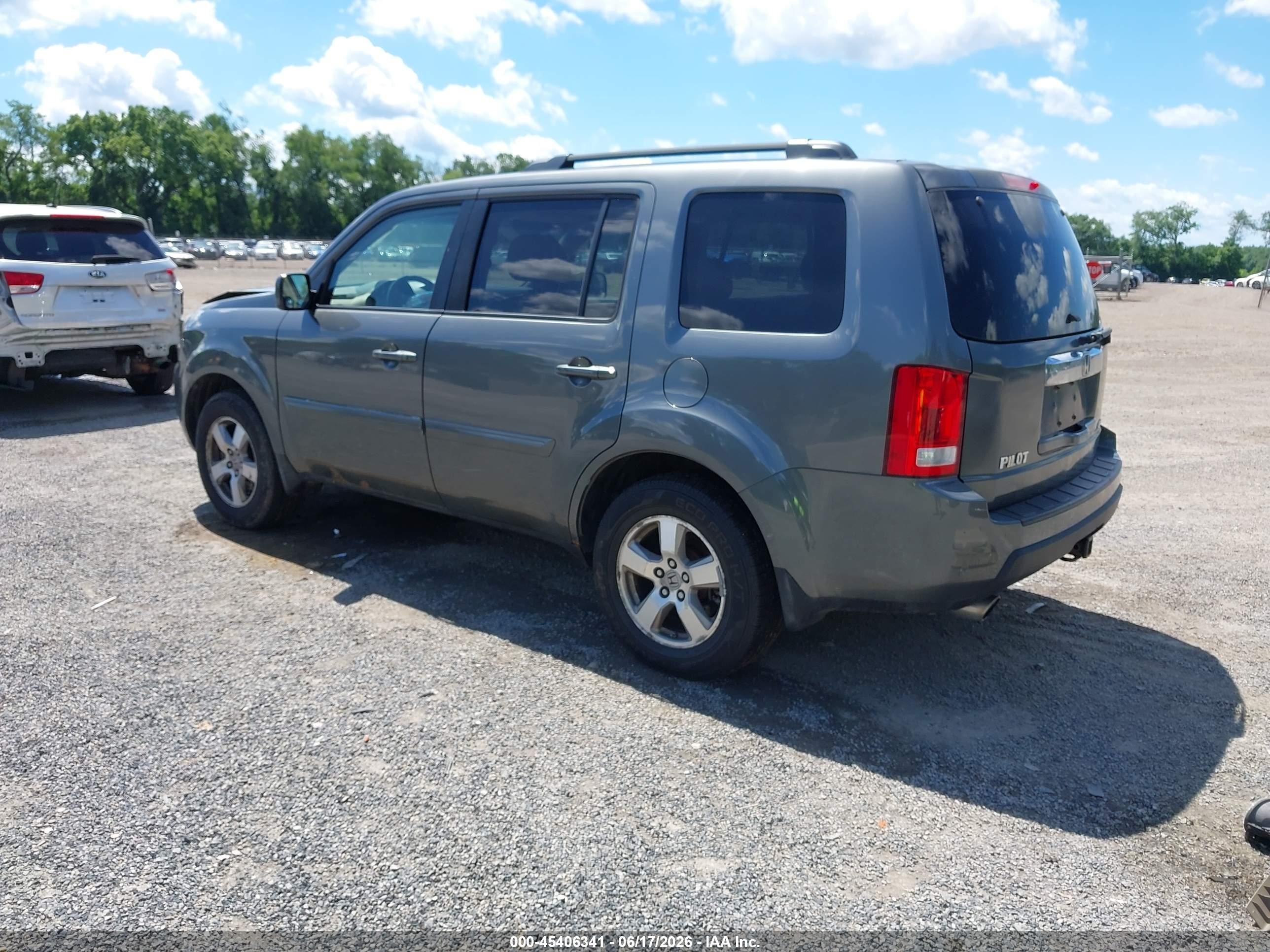 2009 Honda Pilot Ex-l Gray vin: 5FNYF48559B039982