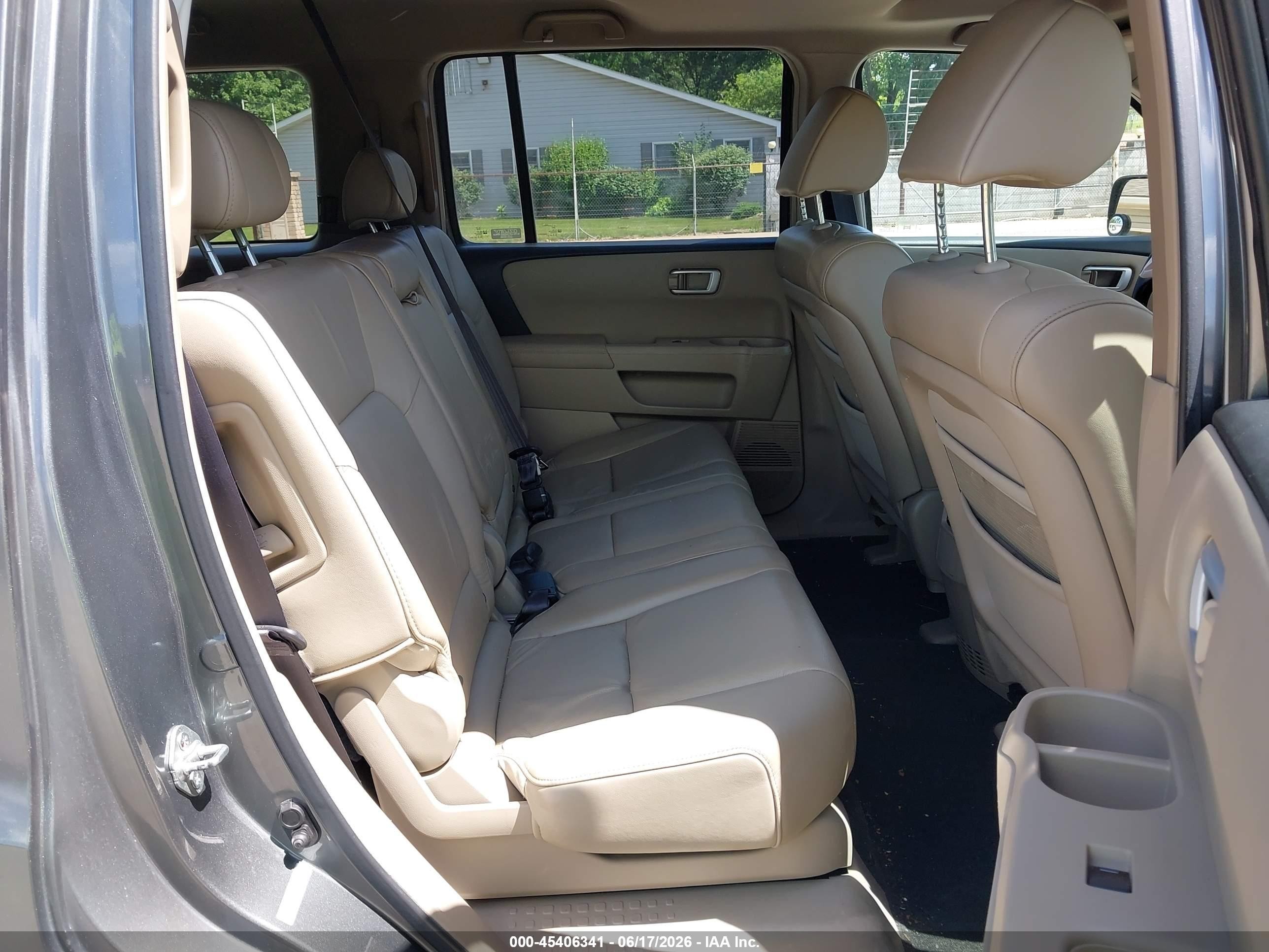 2009 Honda Pilot Ex-l Gray vin: 5FNYF48559B039982
