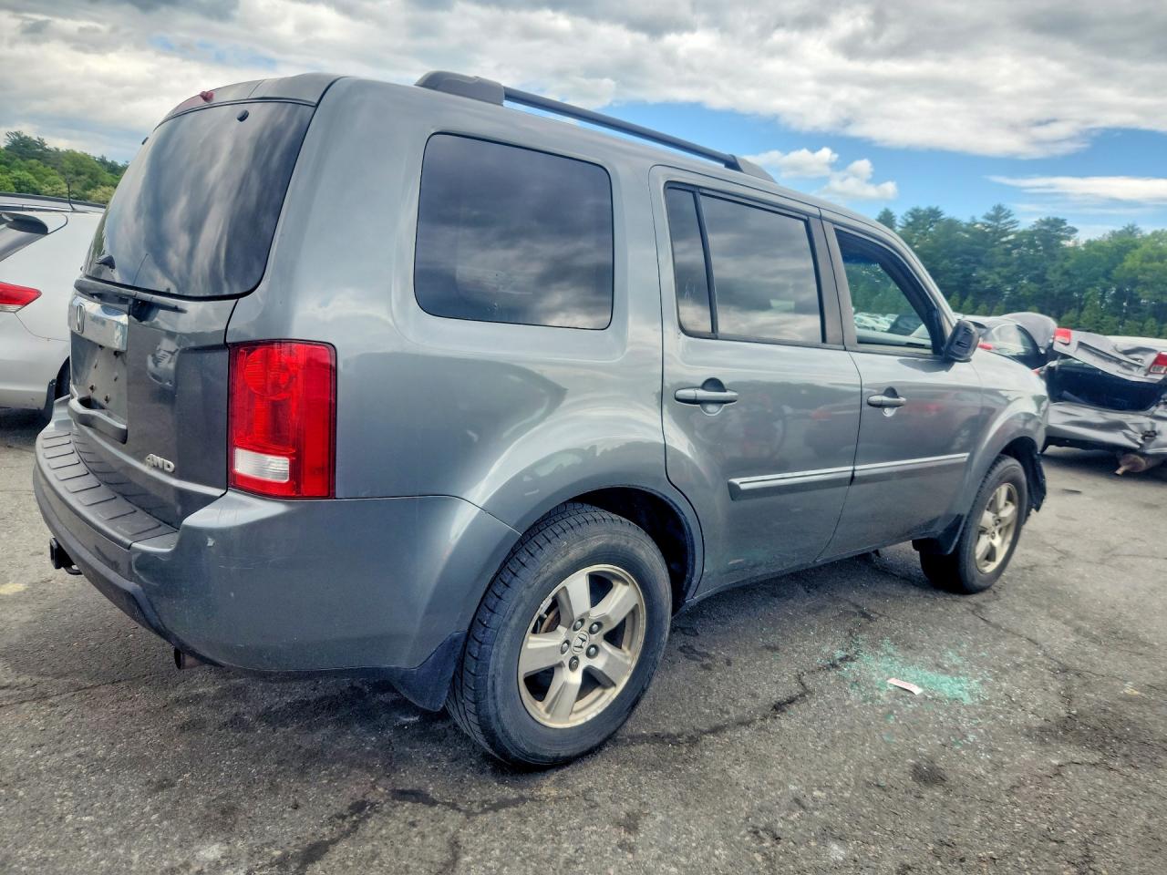 2009 Honda Pilot Exl Charcoal vin: 5FNYF48569B001550